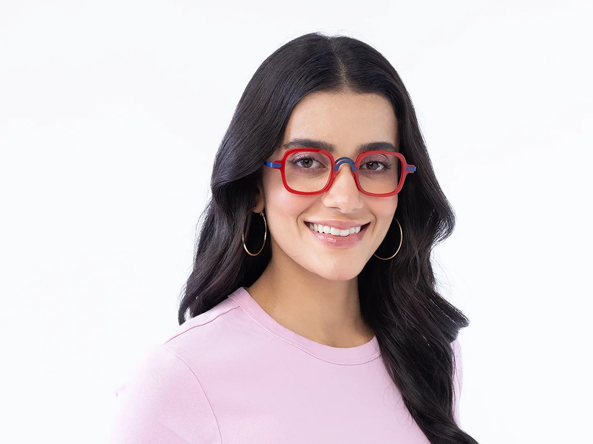 Red Square Eyeglasses 51
