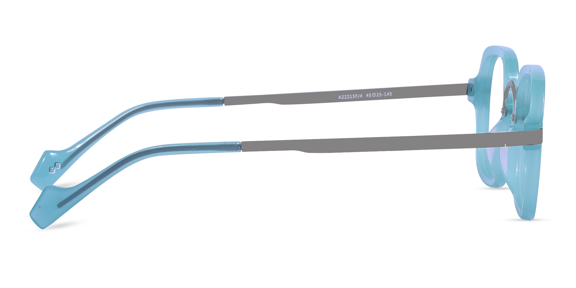Blue Square Glasses Frame 4