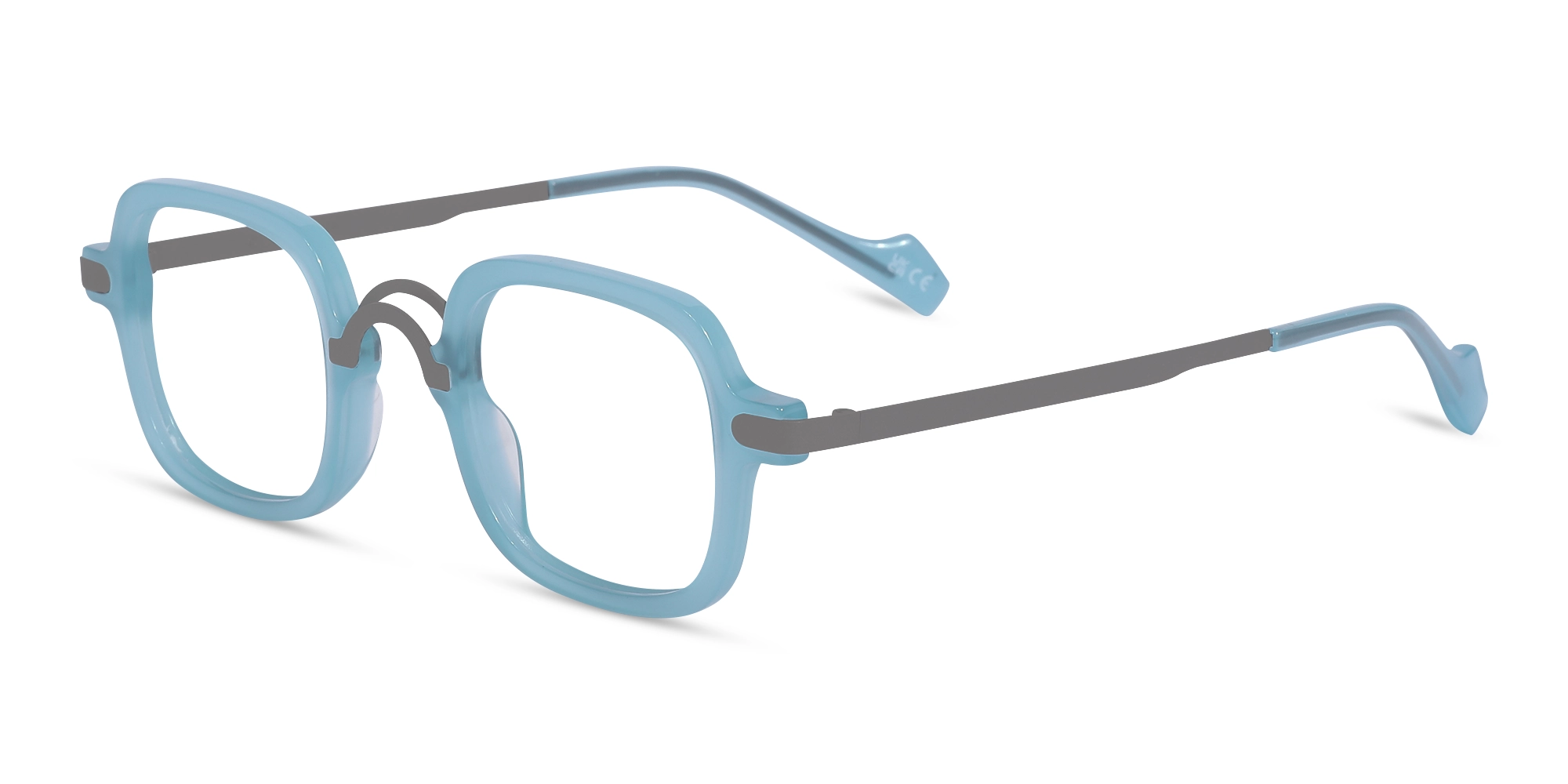 Blue Square Glasses Frame 3