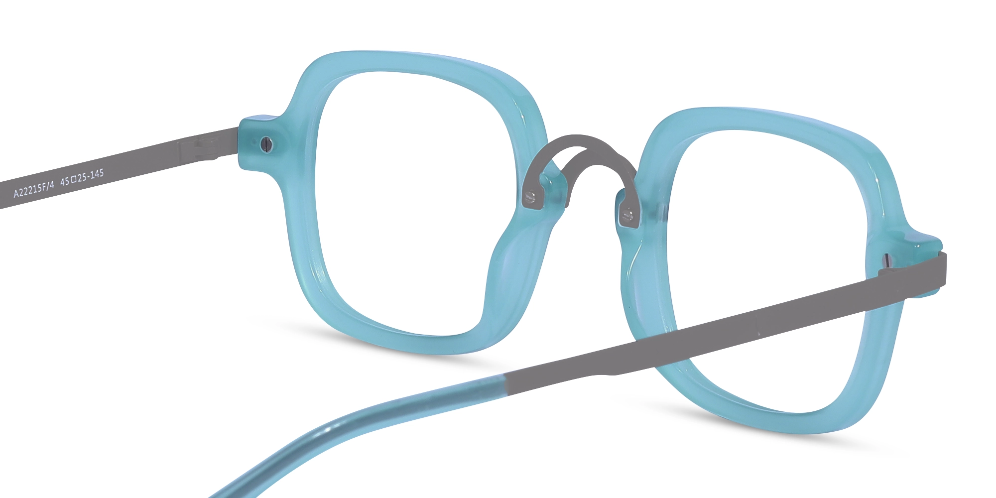 Blue Square Glasses Frame 5