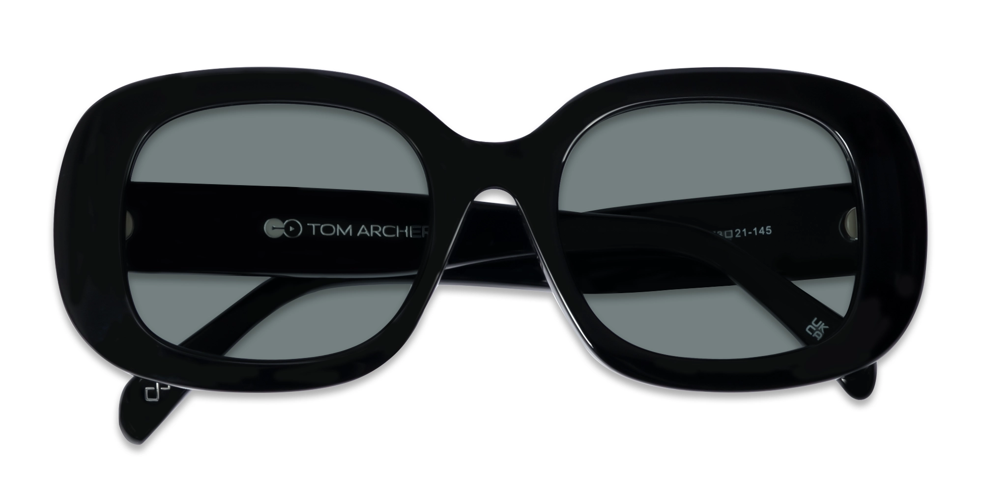 Square Polarised Dark Grey Tint Sunglasses