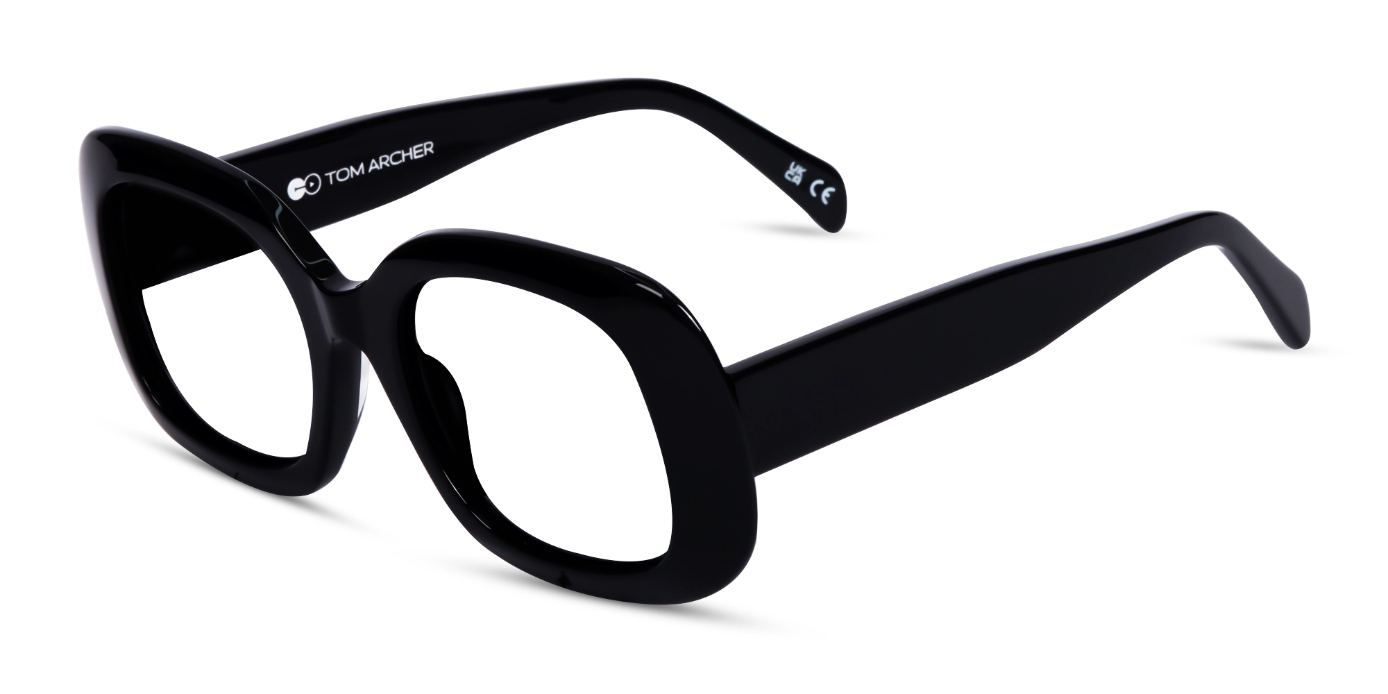 Black Oversized Square Glasses