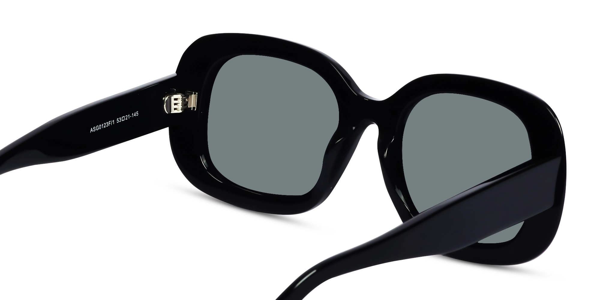Square Polarised Dark Grey Tint Sunglasses