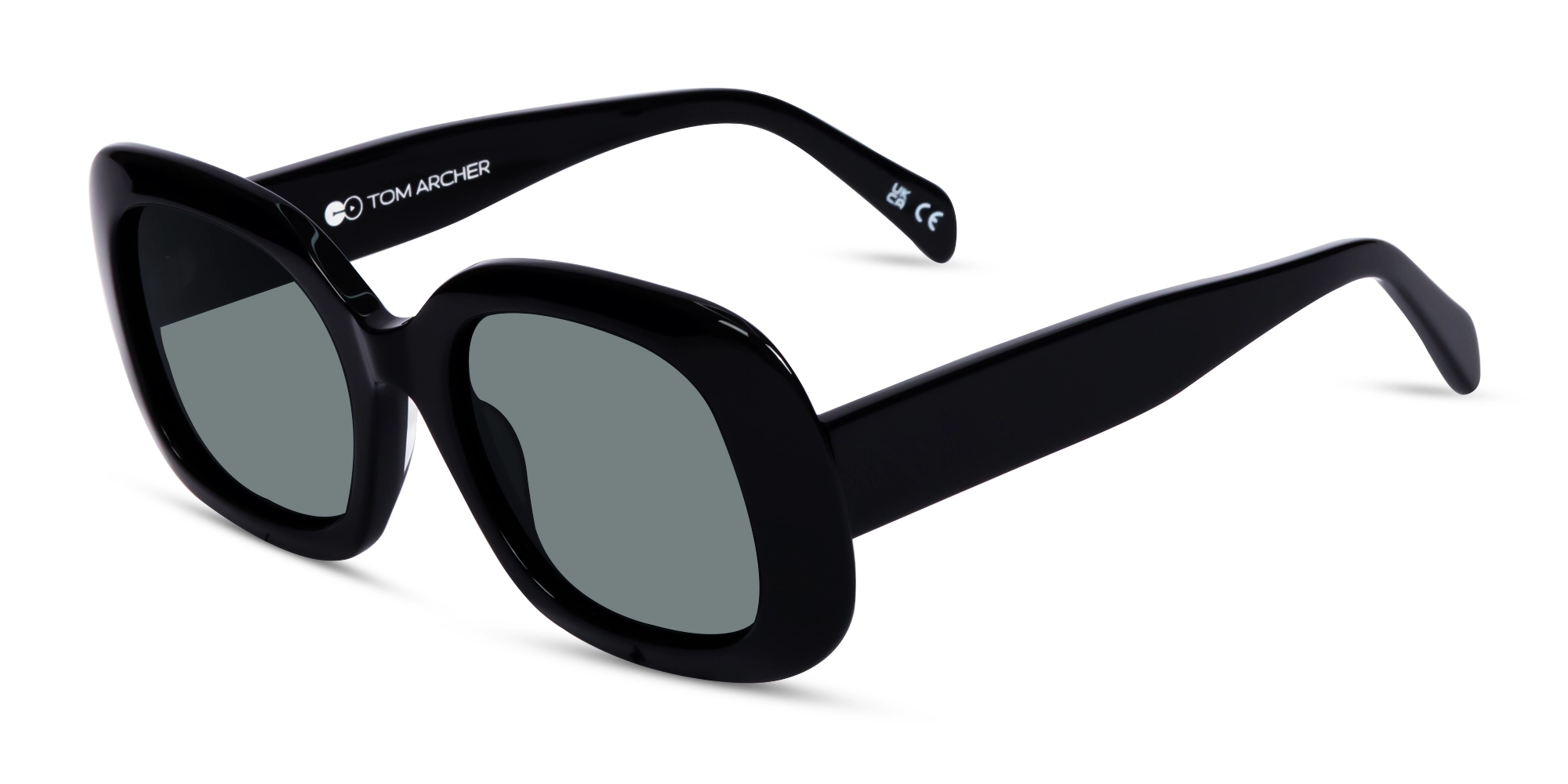 Square Polarised Dark Grey Tint Sunglasses Square Polarised Dark Grey Tint Sunglasses