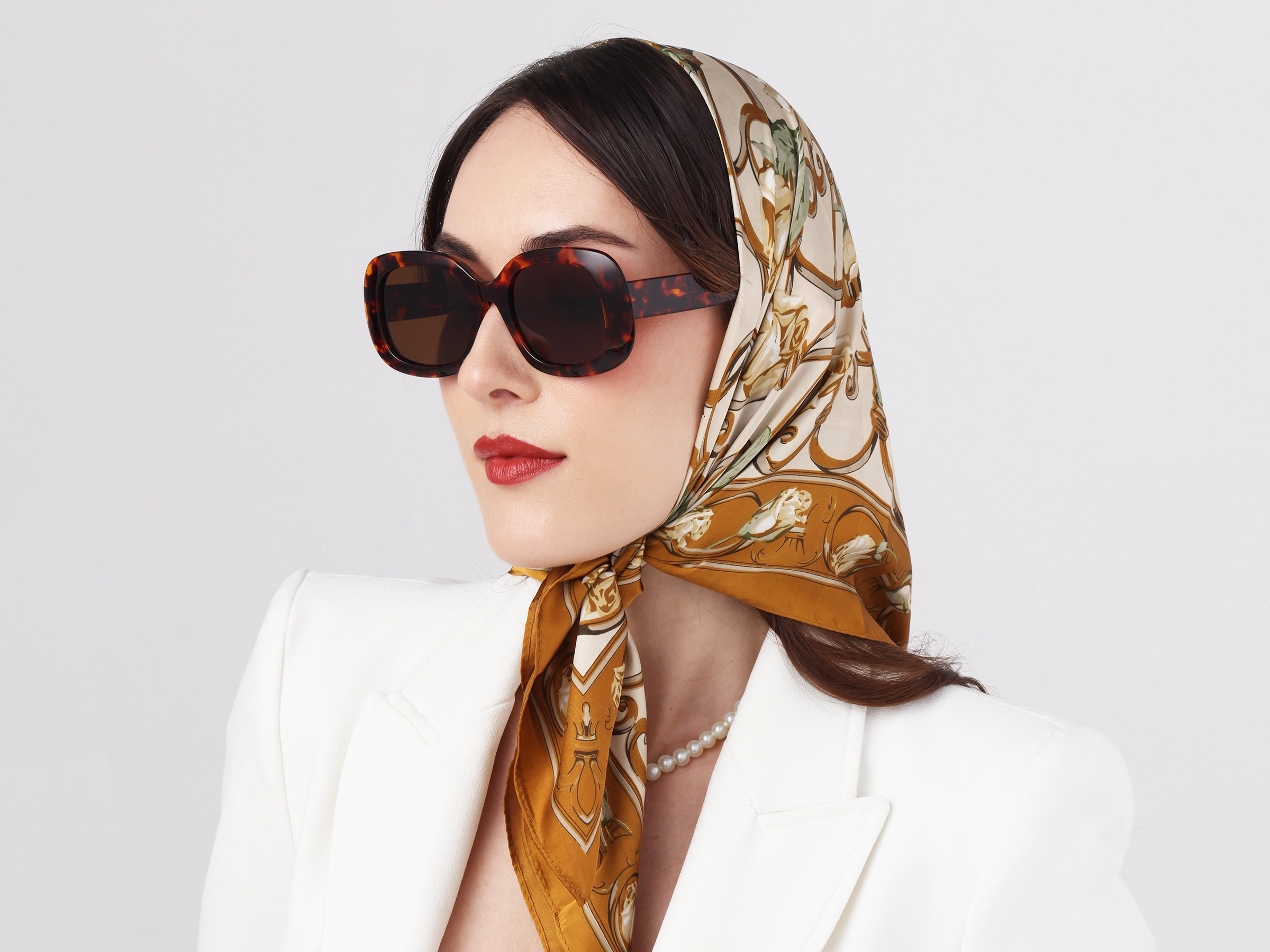 Tortoise Square Polarised Sunglasses