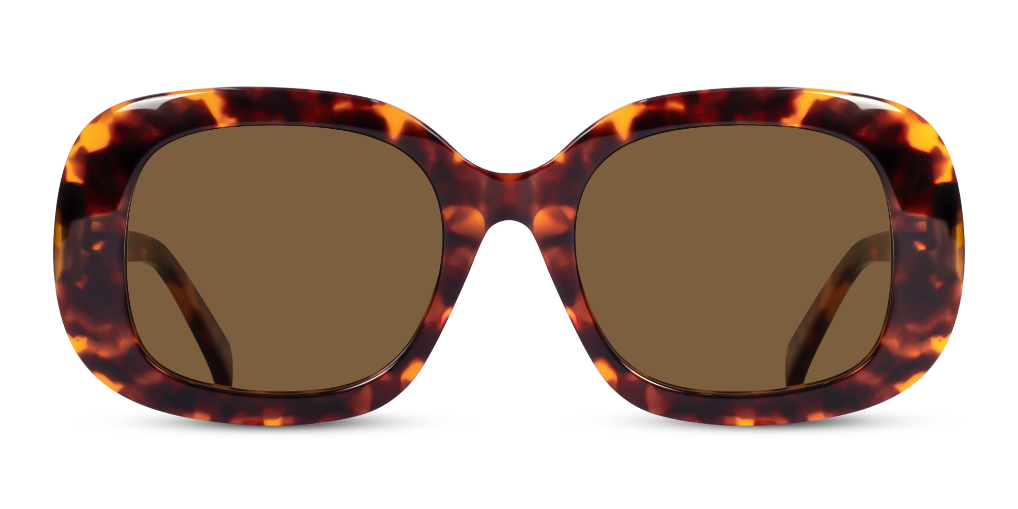Tortoise Square Polarised Sunglasses