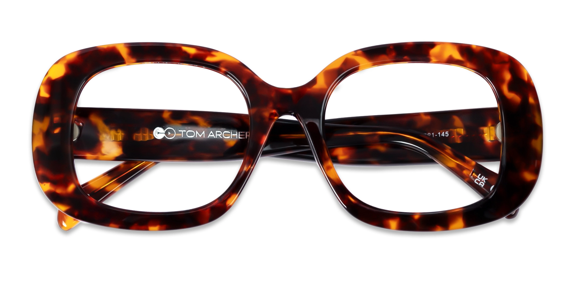 Tortoise Oversized Square Glasses For Women