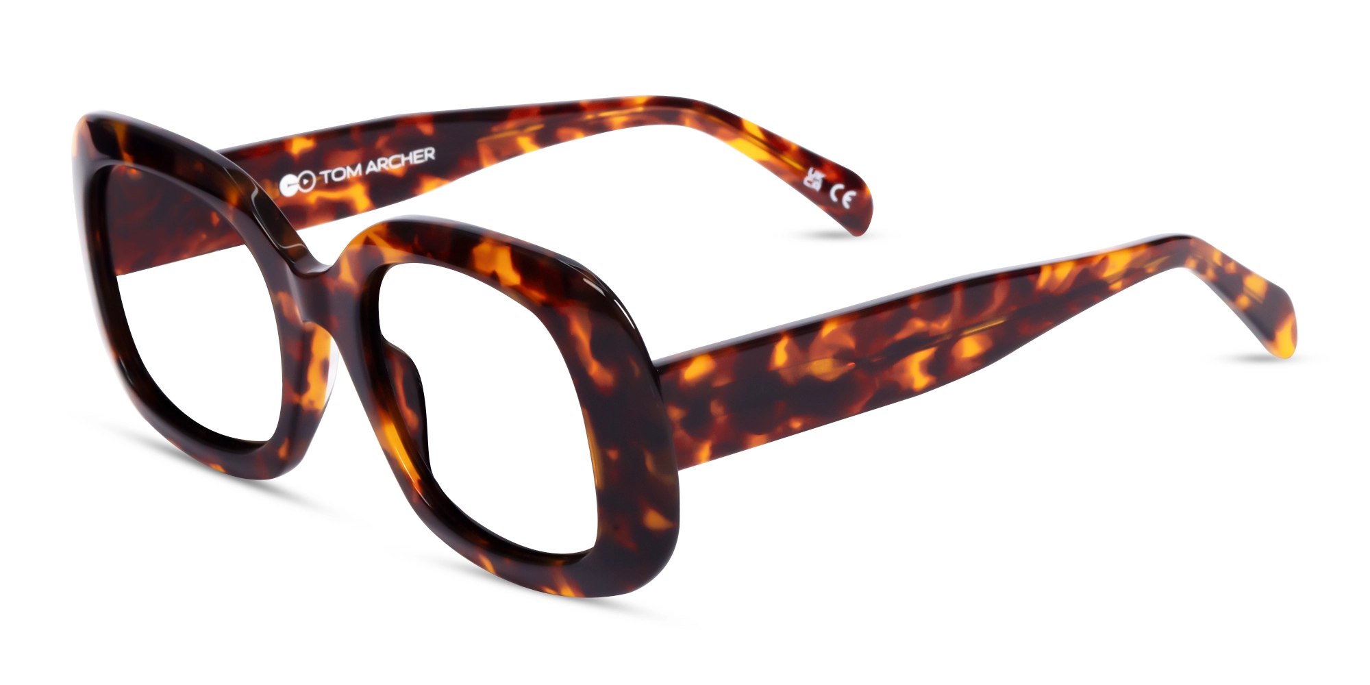 Tortoise Oversized Square Glasses For Women