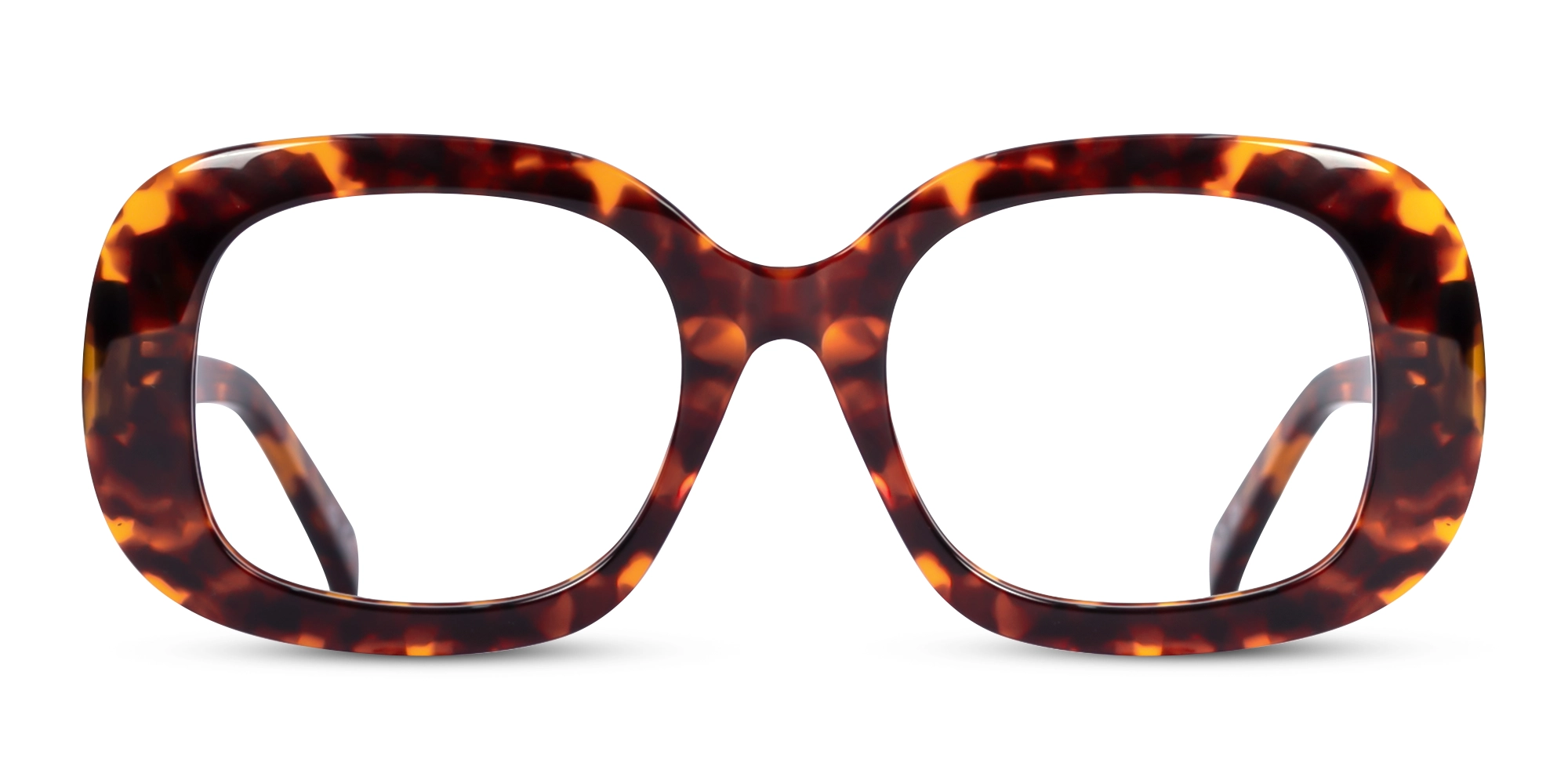 Tortoise Oversized Square Glasses For Women