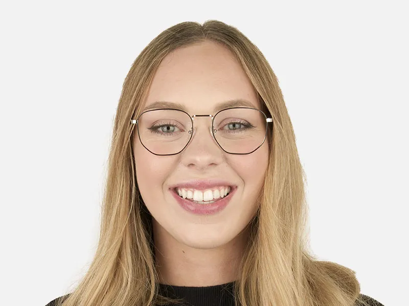 Geometric Black & Silver Spectacles - 3