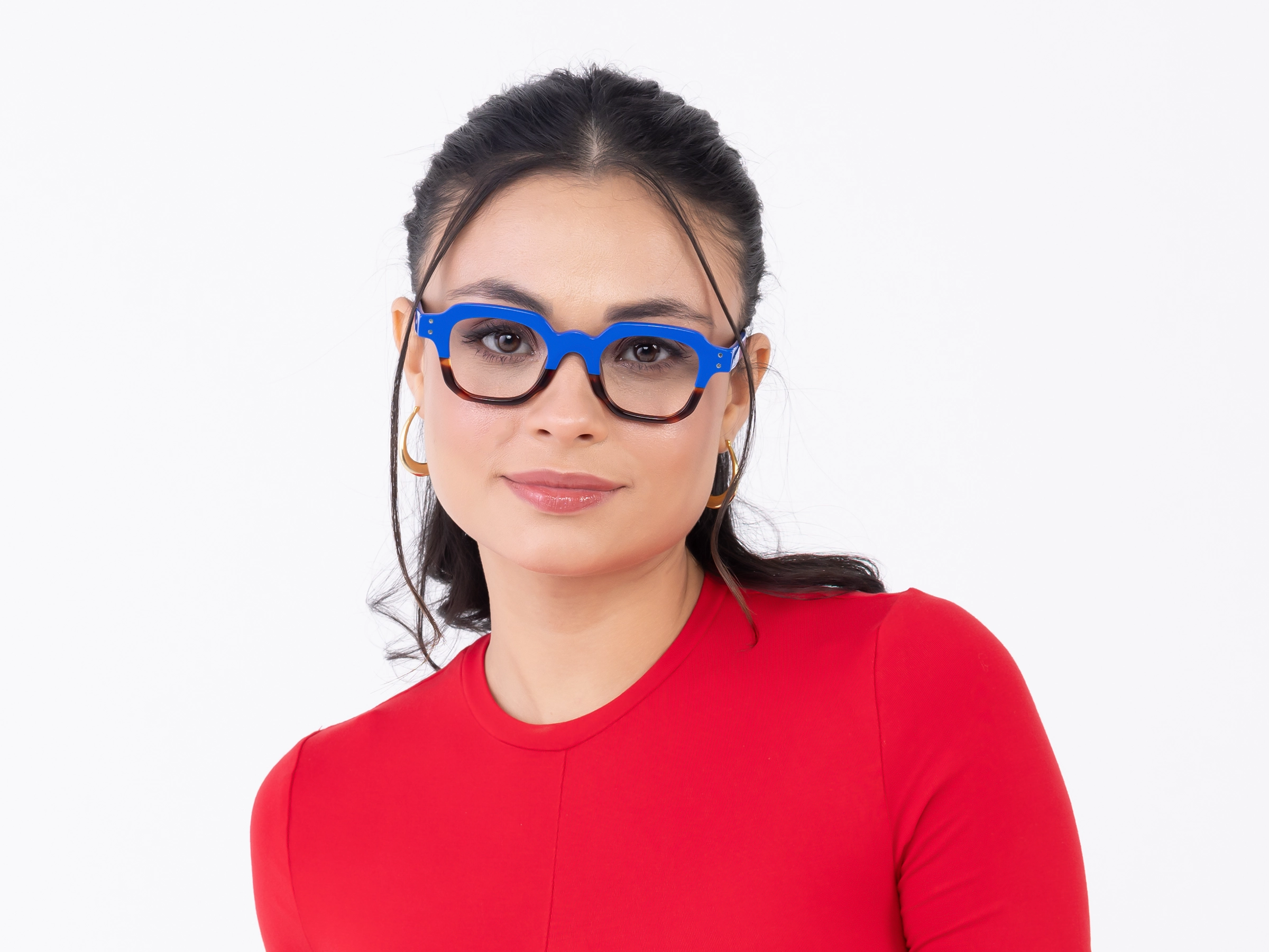 Blue & Dark Tortoise Glasses