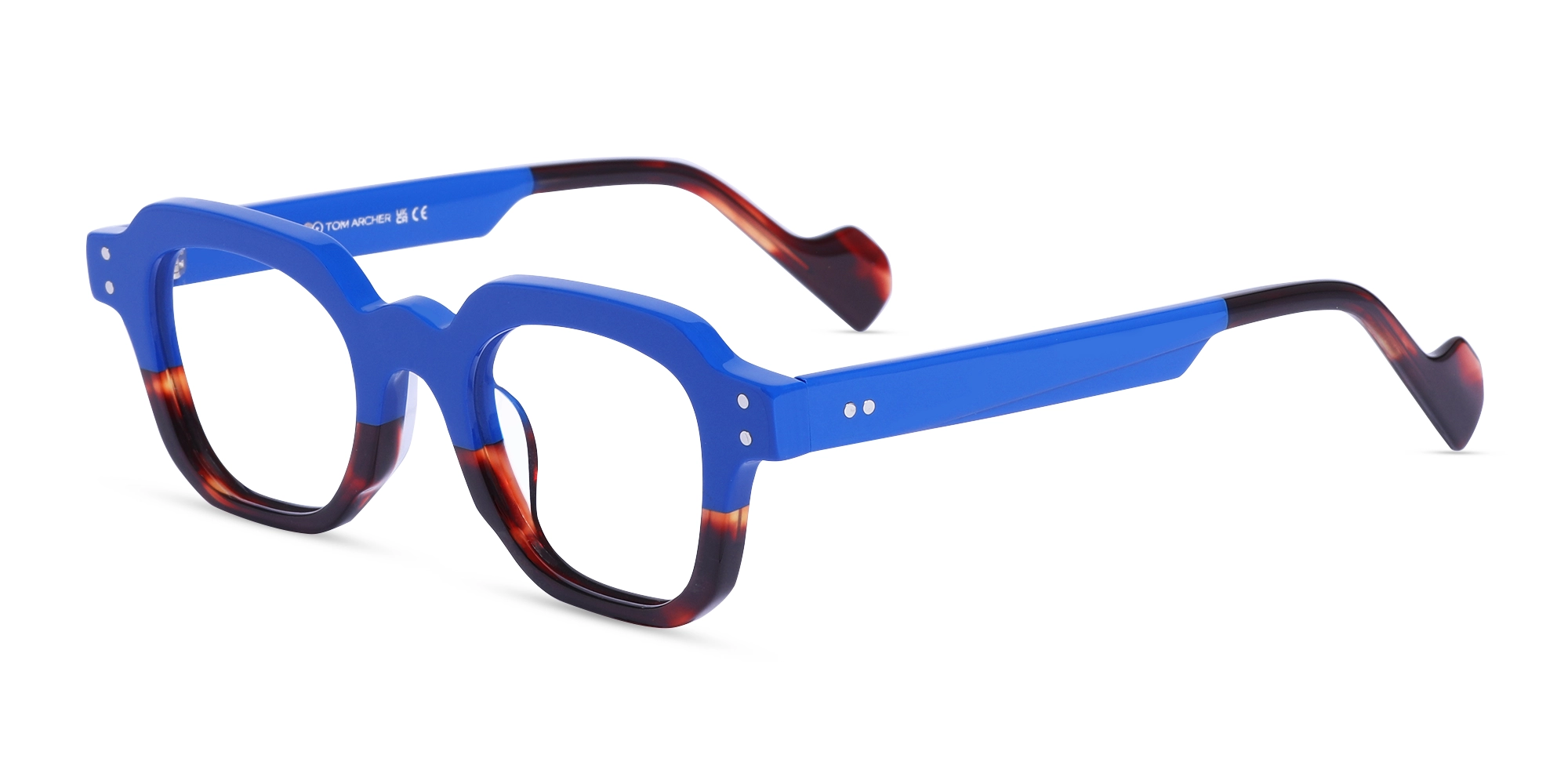 Blue & Dark Tortoise Glasses-3