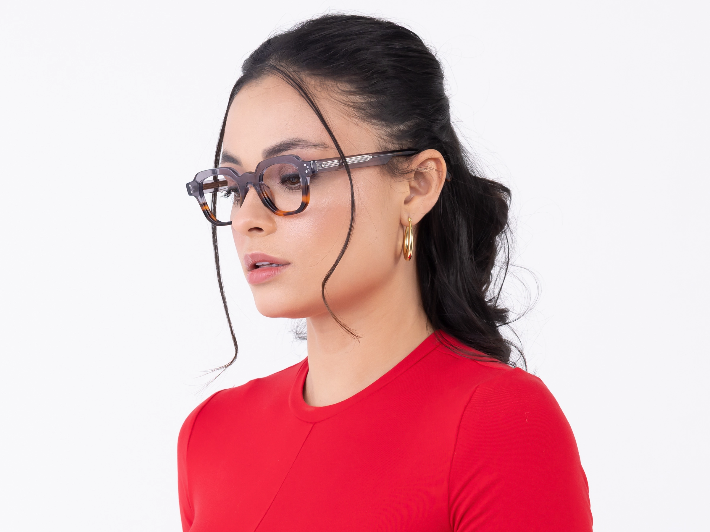 Grey Tortoise Eyeglasses