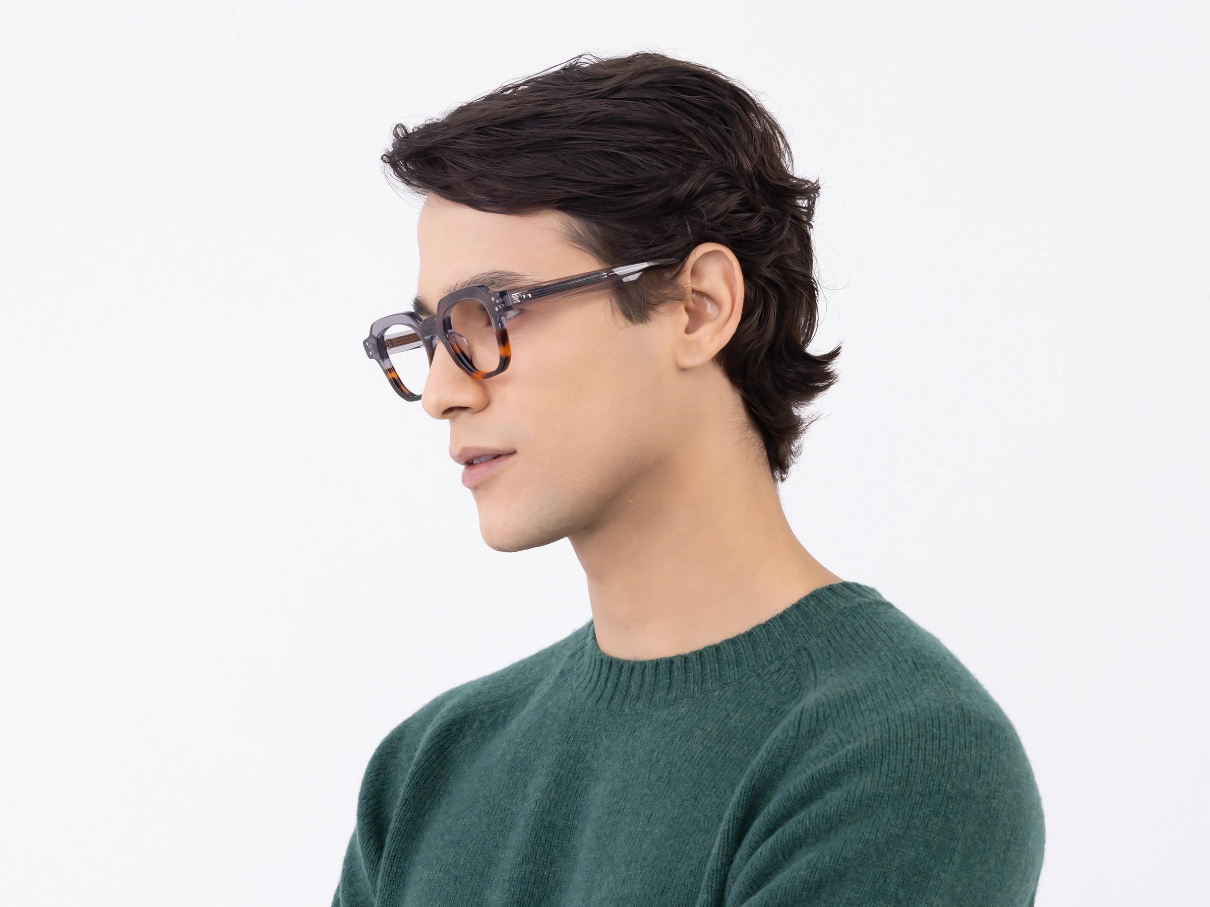 Grey Tortoise Eyeglasses