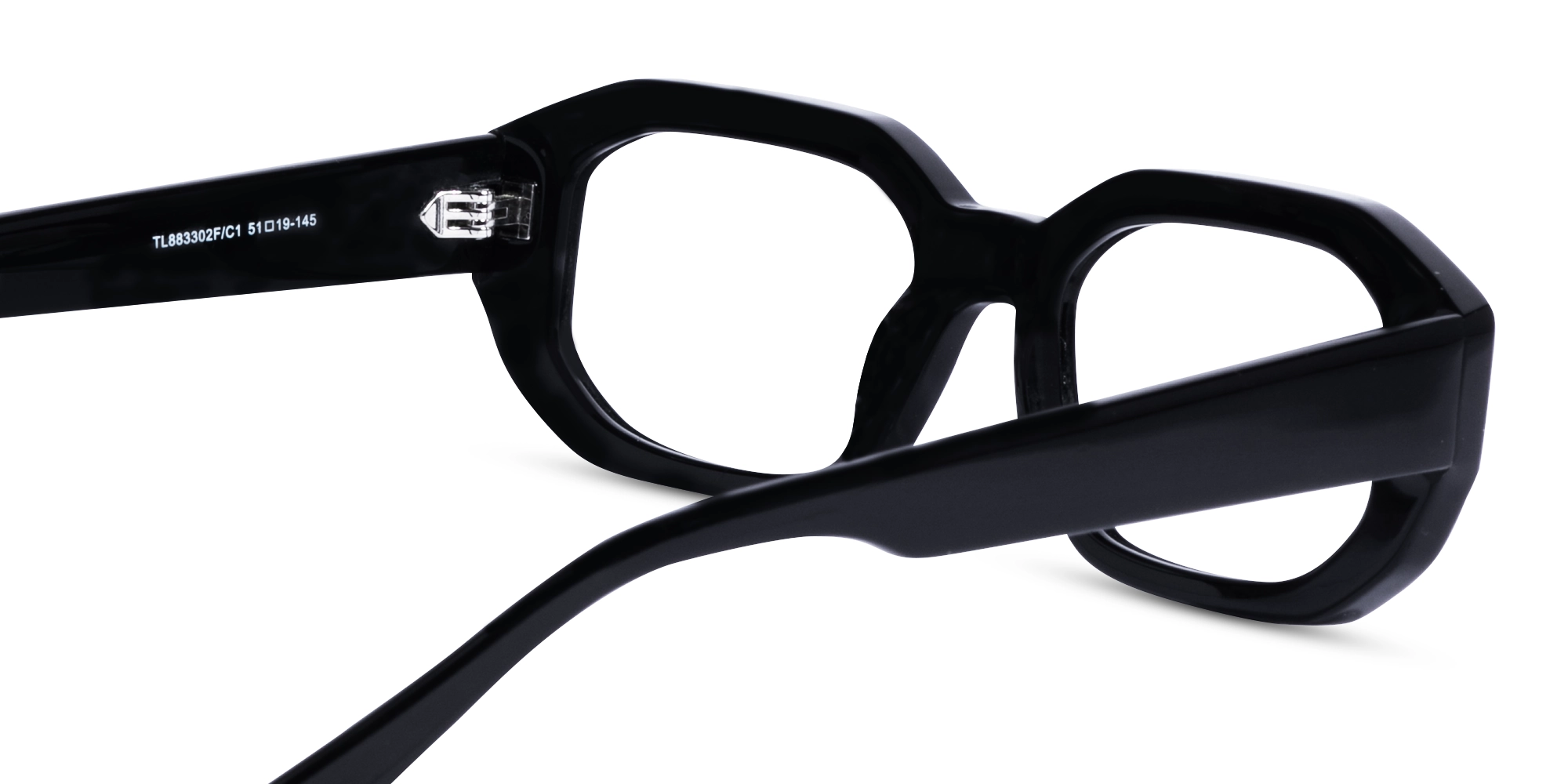 Black Rectangle Glasses-5