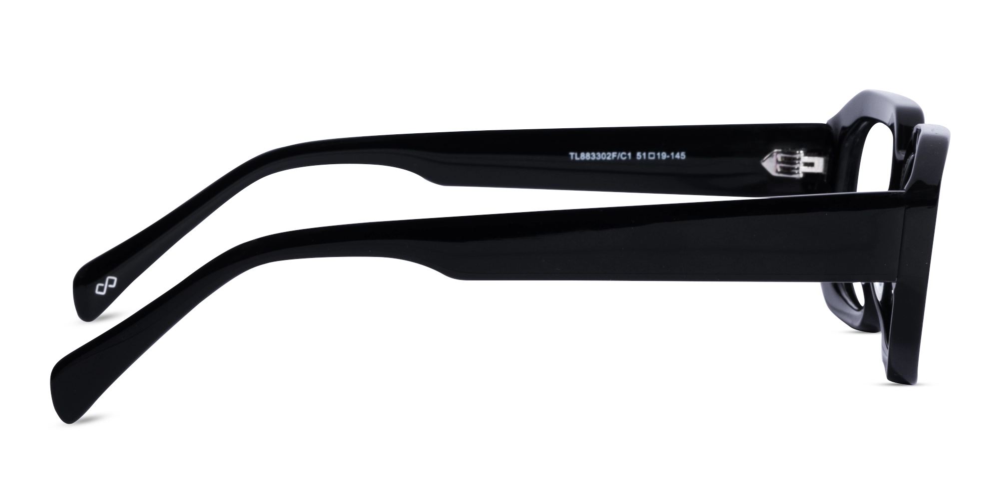 Black Rectangle Glasses-4