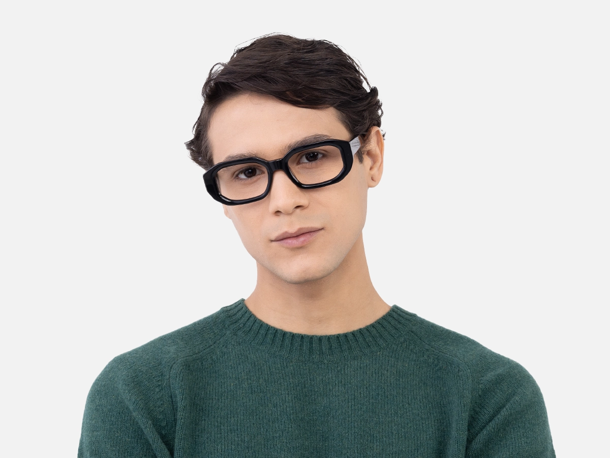 Black Rectangle Glasses-41