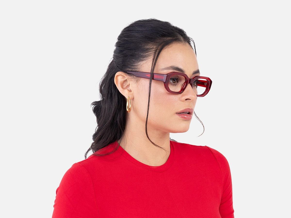 Cherry Red Glasses-52
