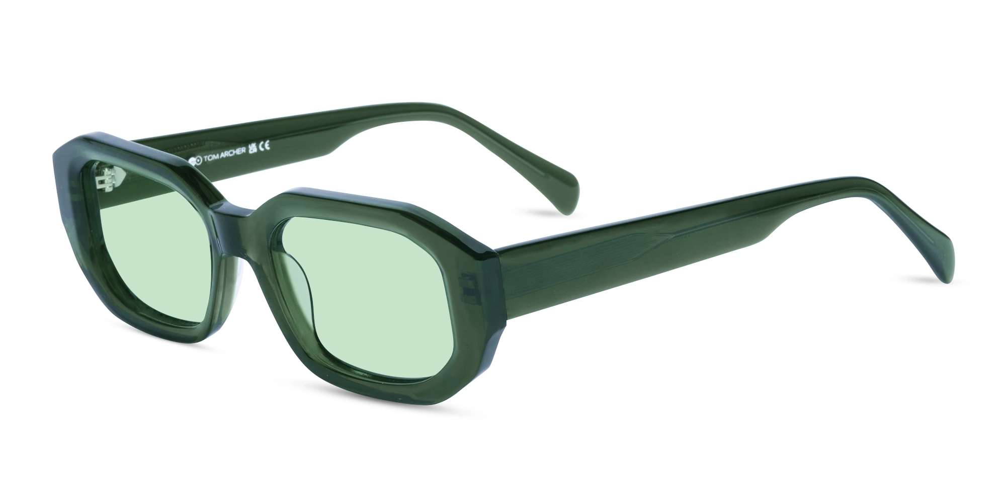 Crystal Olive Green Rectangular Sunglasses 3 Crystal Olive Green Rectangular Sunglasses 3
