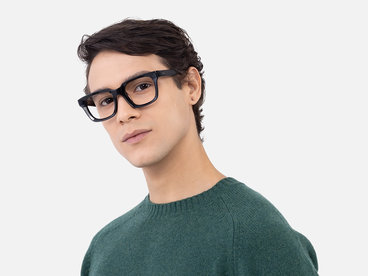 Chunky Black Glasses-43