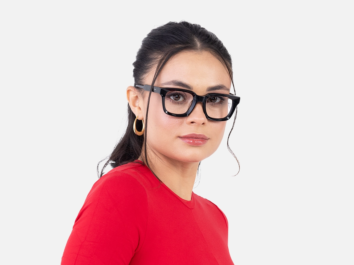 Chunky Black Glasses-52