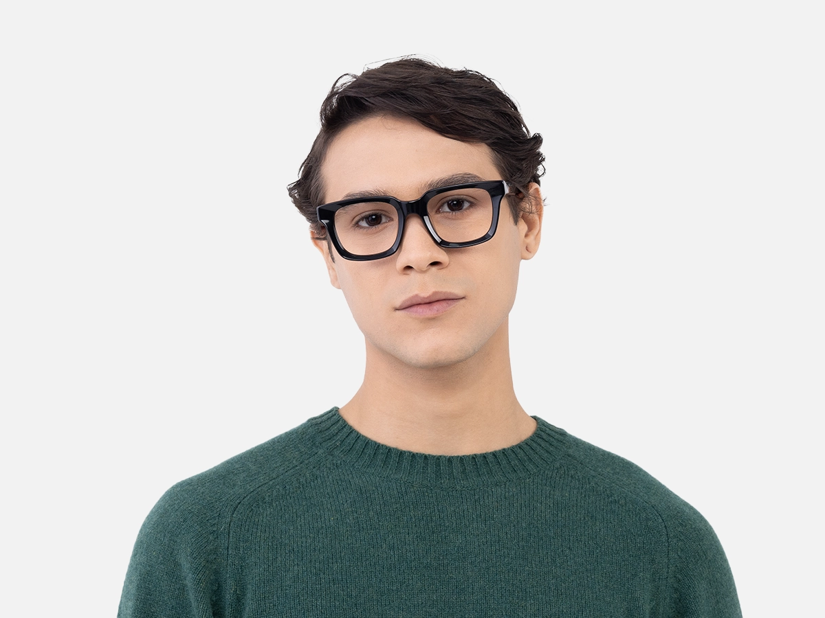Chunky Black Glasses-41