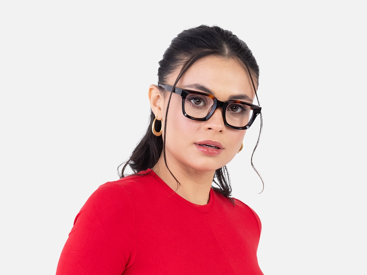 Dark Tortoiseshell Glasses-52