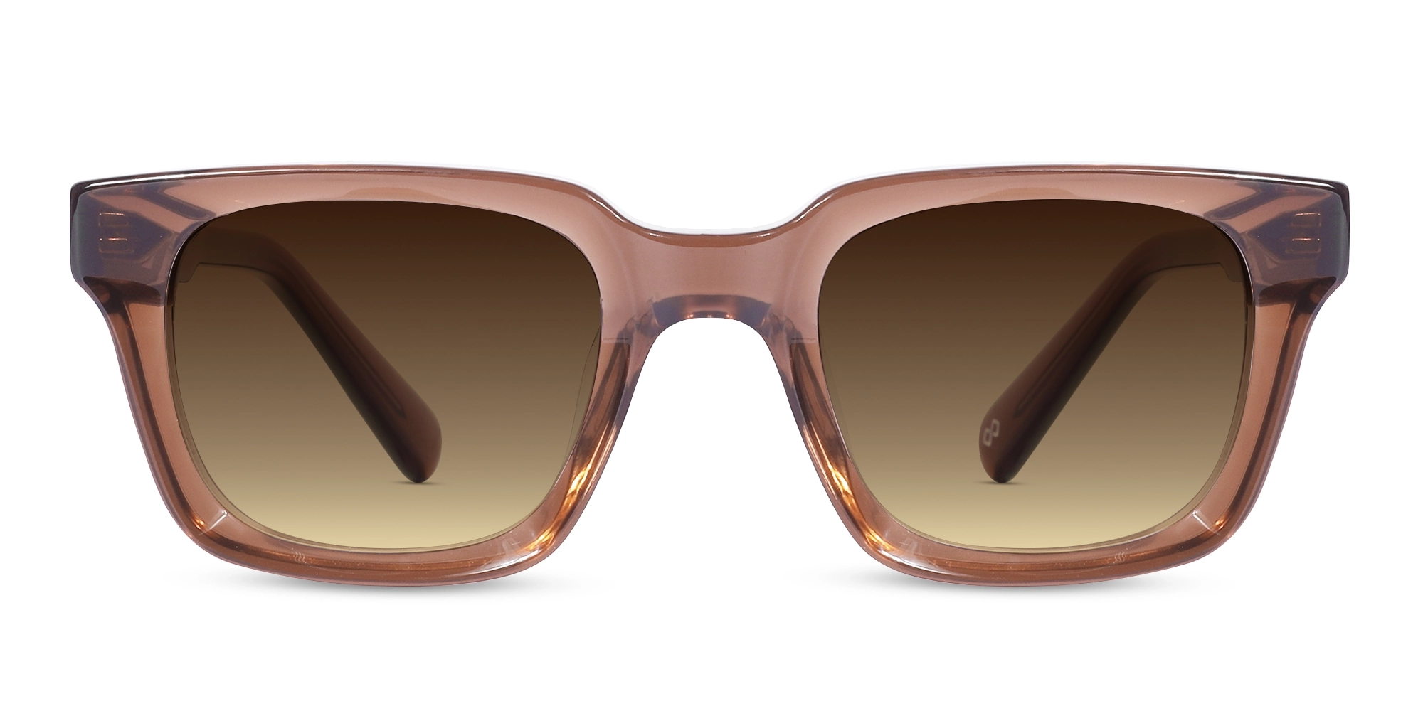 Crystal Cocoa Brown Square Sunglasses-1