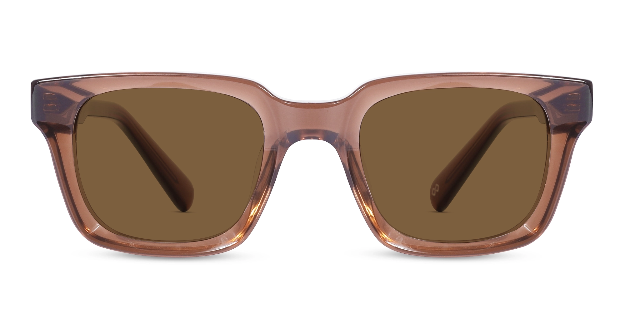 Solid Dark Brown Tint Sunglasses-1 Solid Dark Brown Tint Sunglasses-1