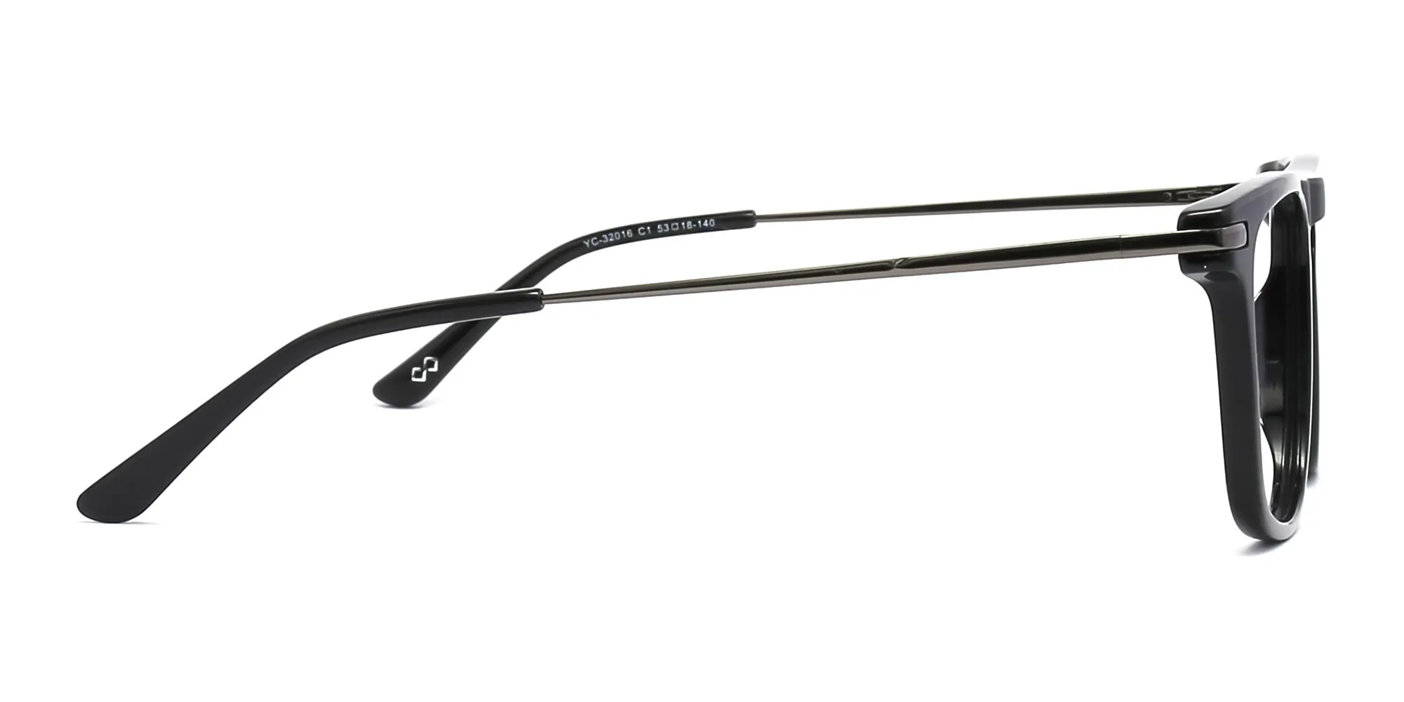 Glossy black spectacles-2