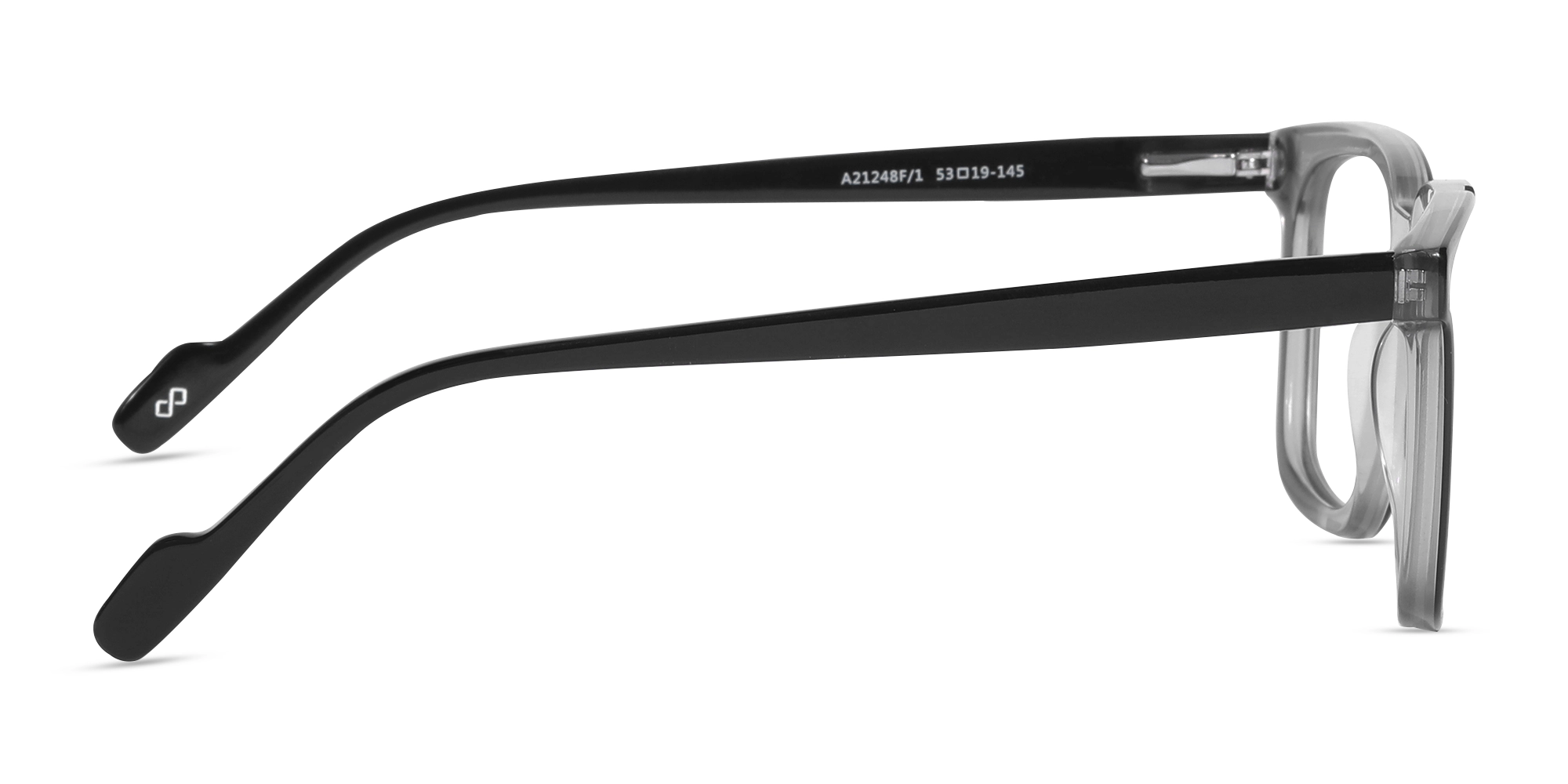 Grey & Black Acetate Reading Glasses-4