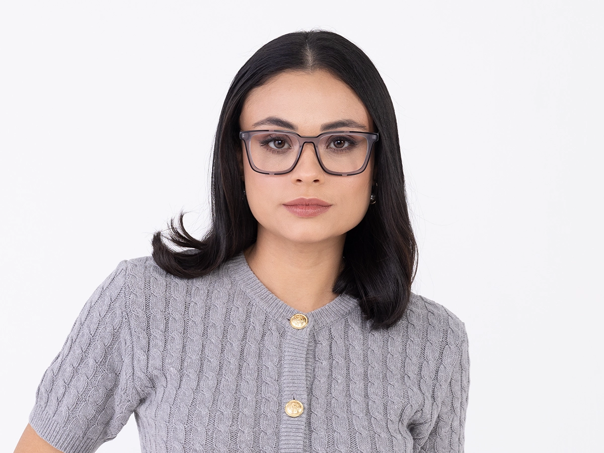 Grey & Black Acetate Reading Glasses-51