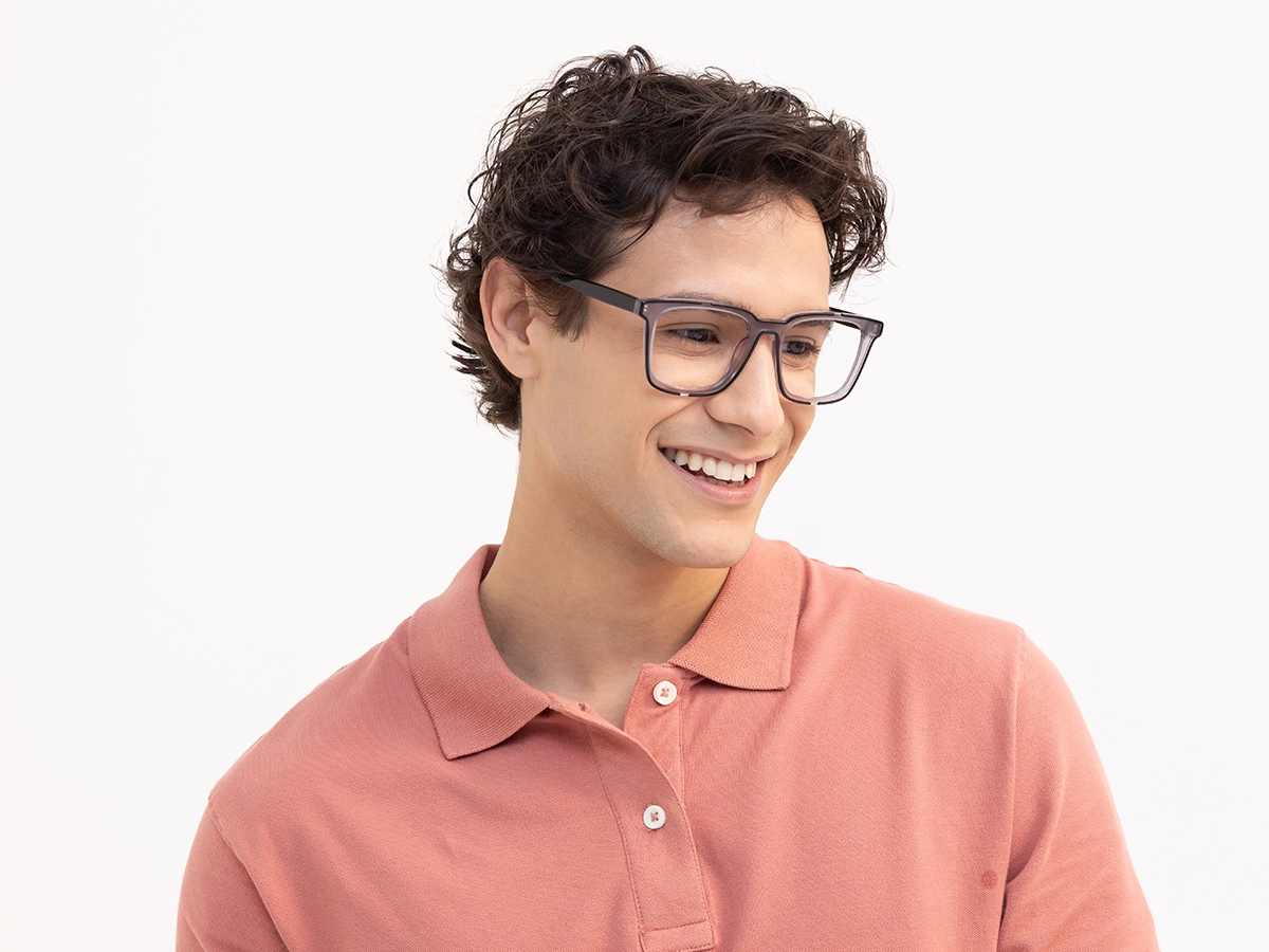 Grey & Black Acetate Reading Glasses-43