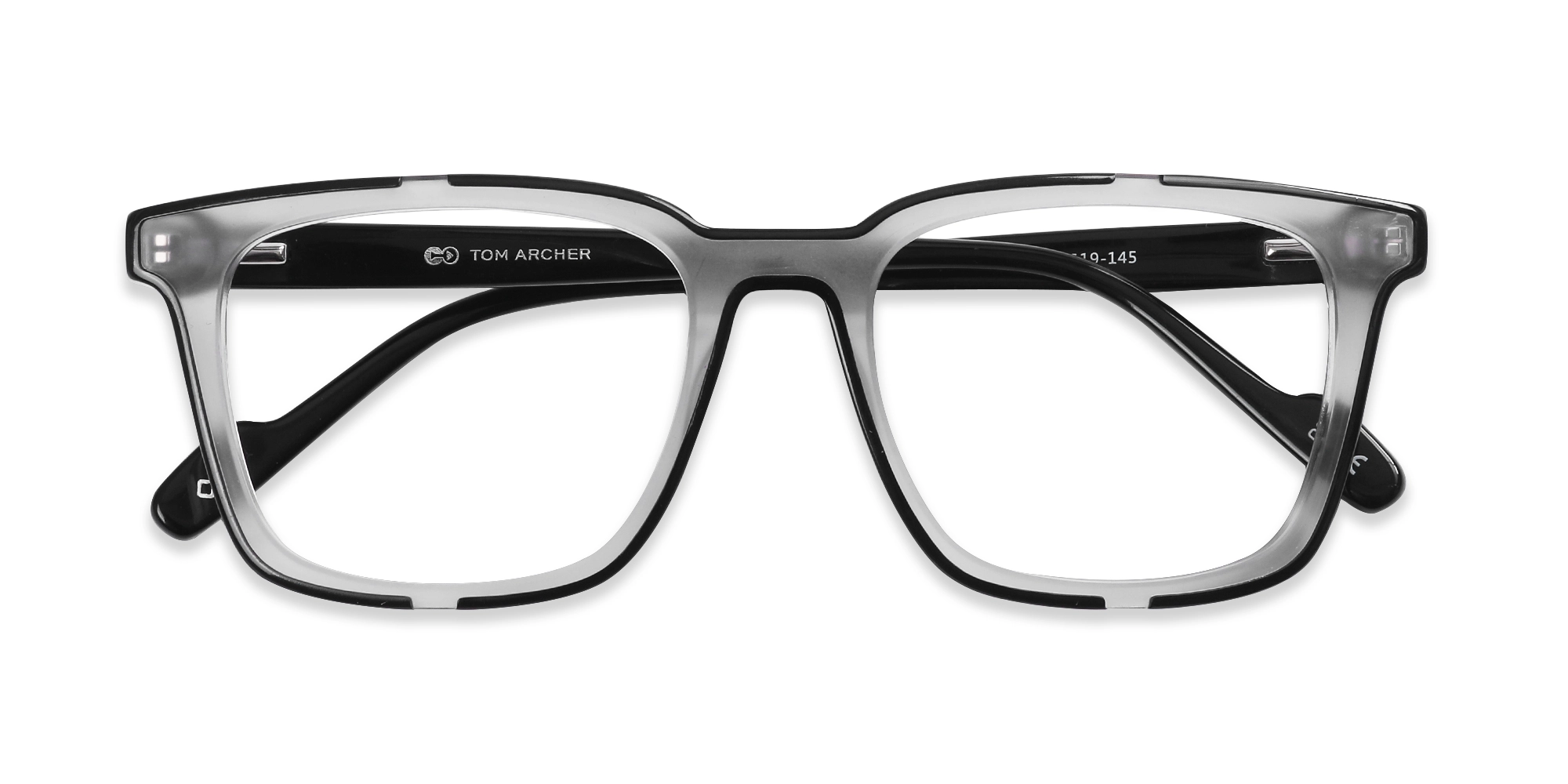 Grey & Black Acetate Reading Glasses-6