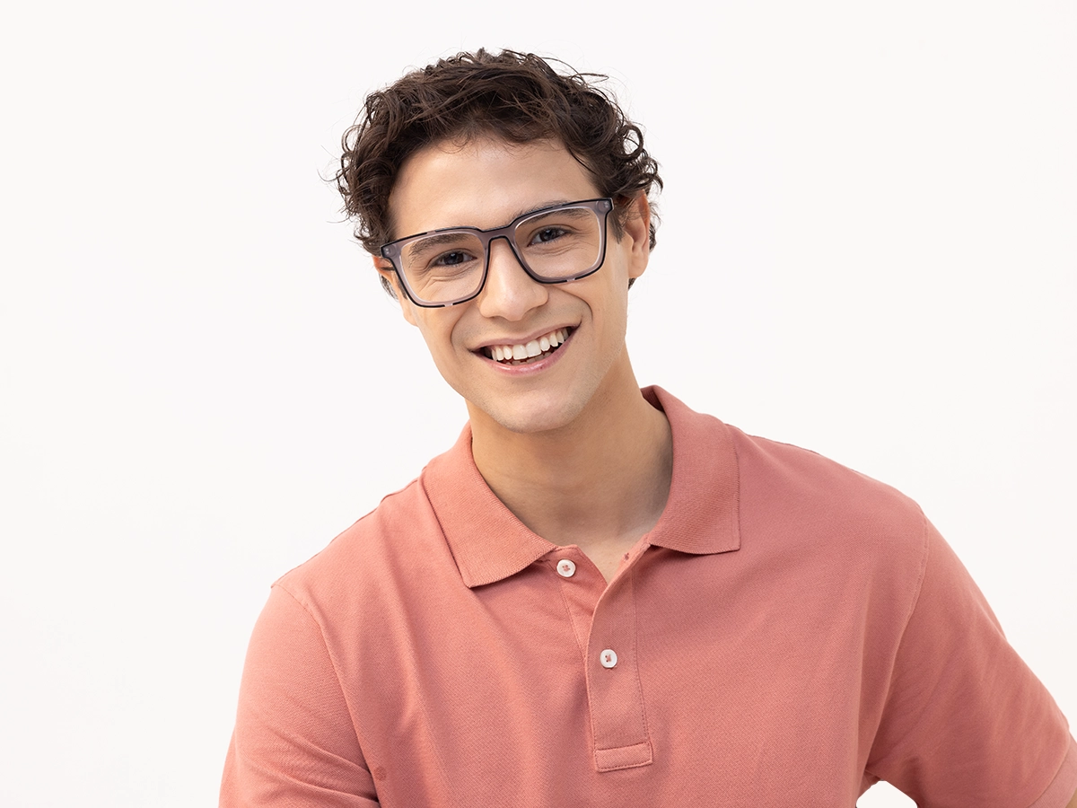 Grey & Black Acetate Reading Glasses-41
