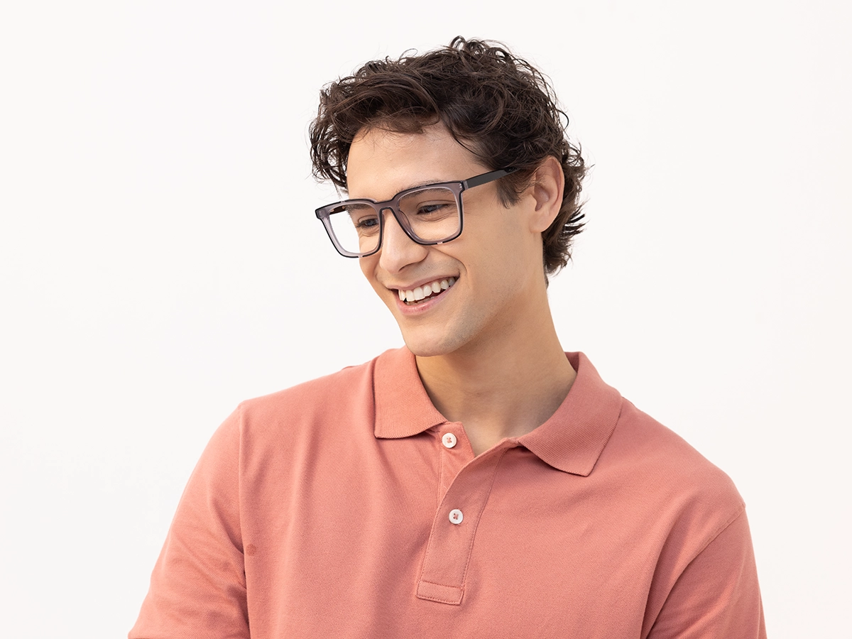 Grey & Black Acetate Reading Glasses-42