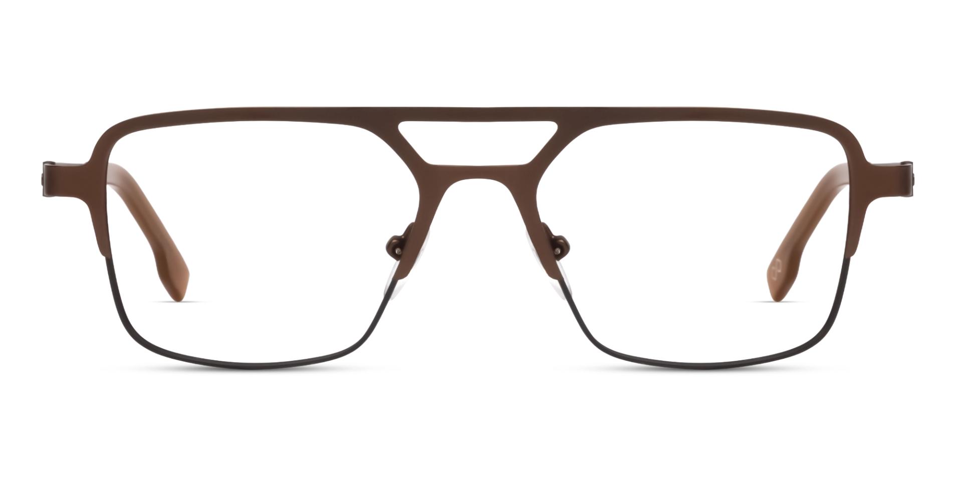 Pilot Matte Bronze Double Bridge Glasses