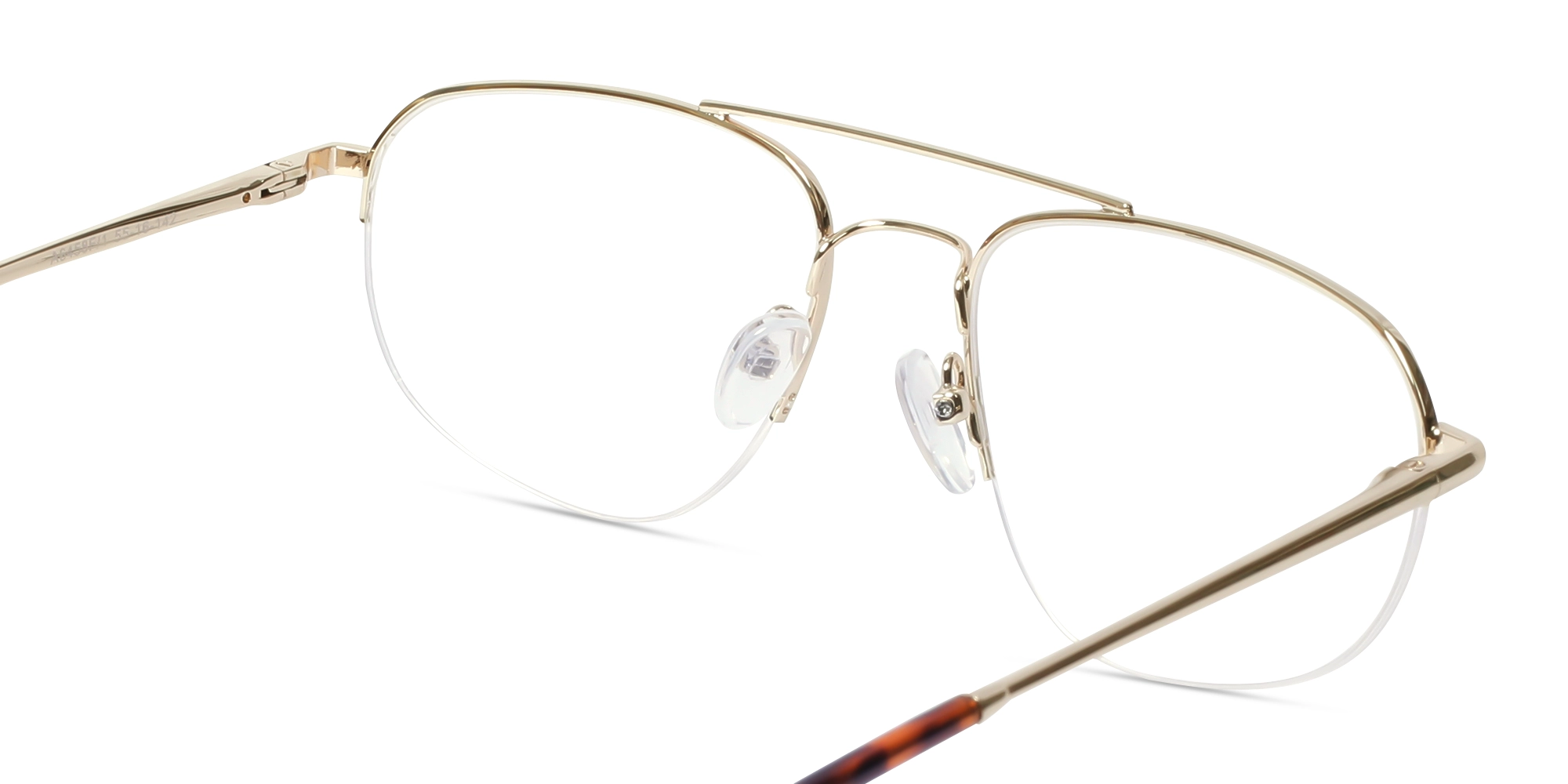 Gold Metal Square Glasses 5