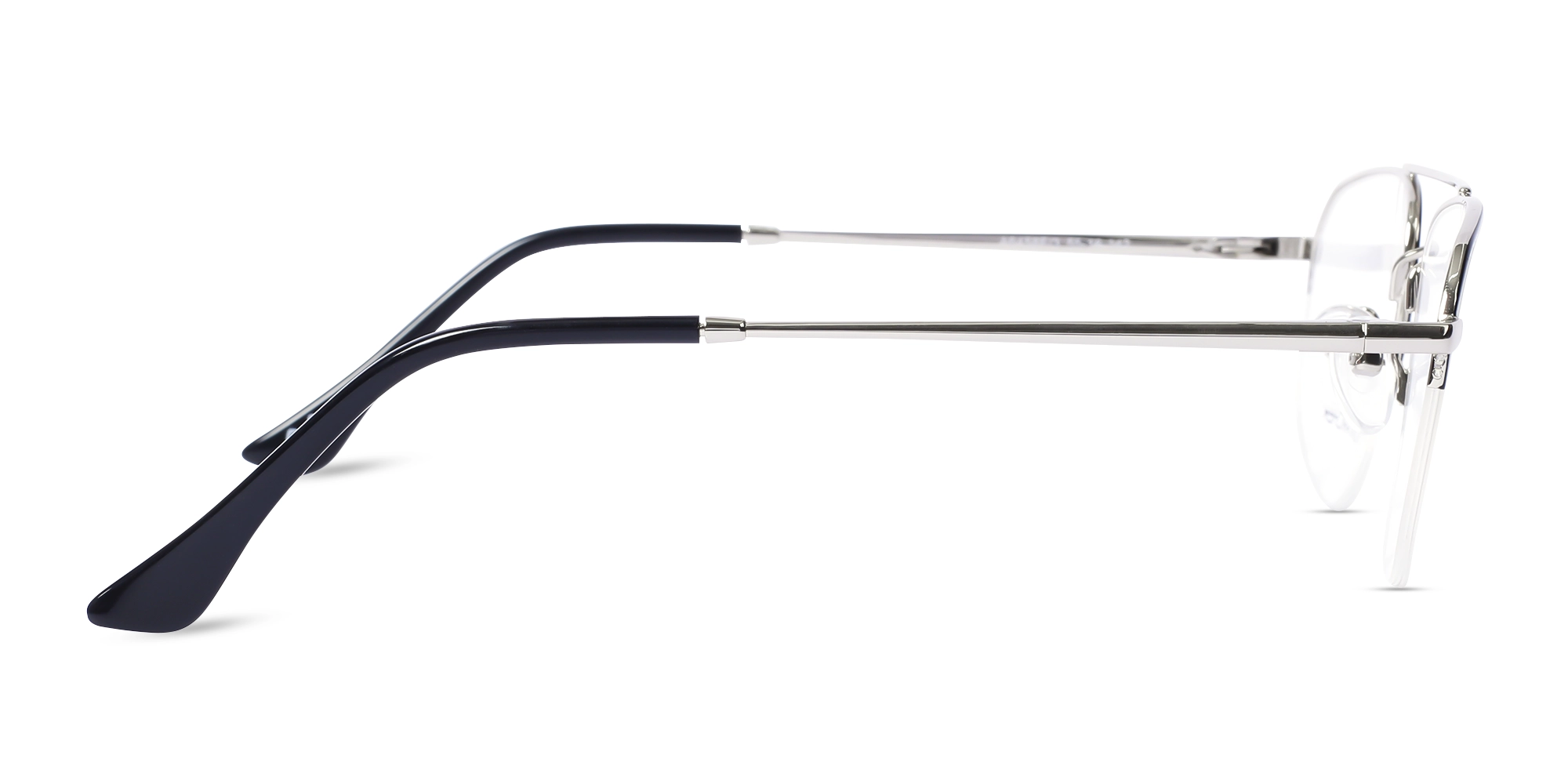 Black Silver Eyeglasses 4