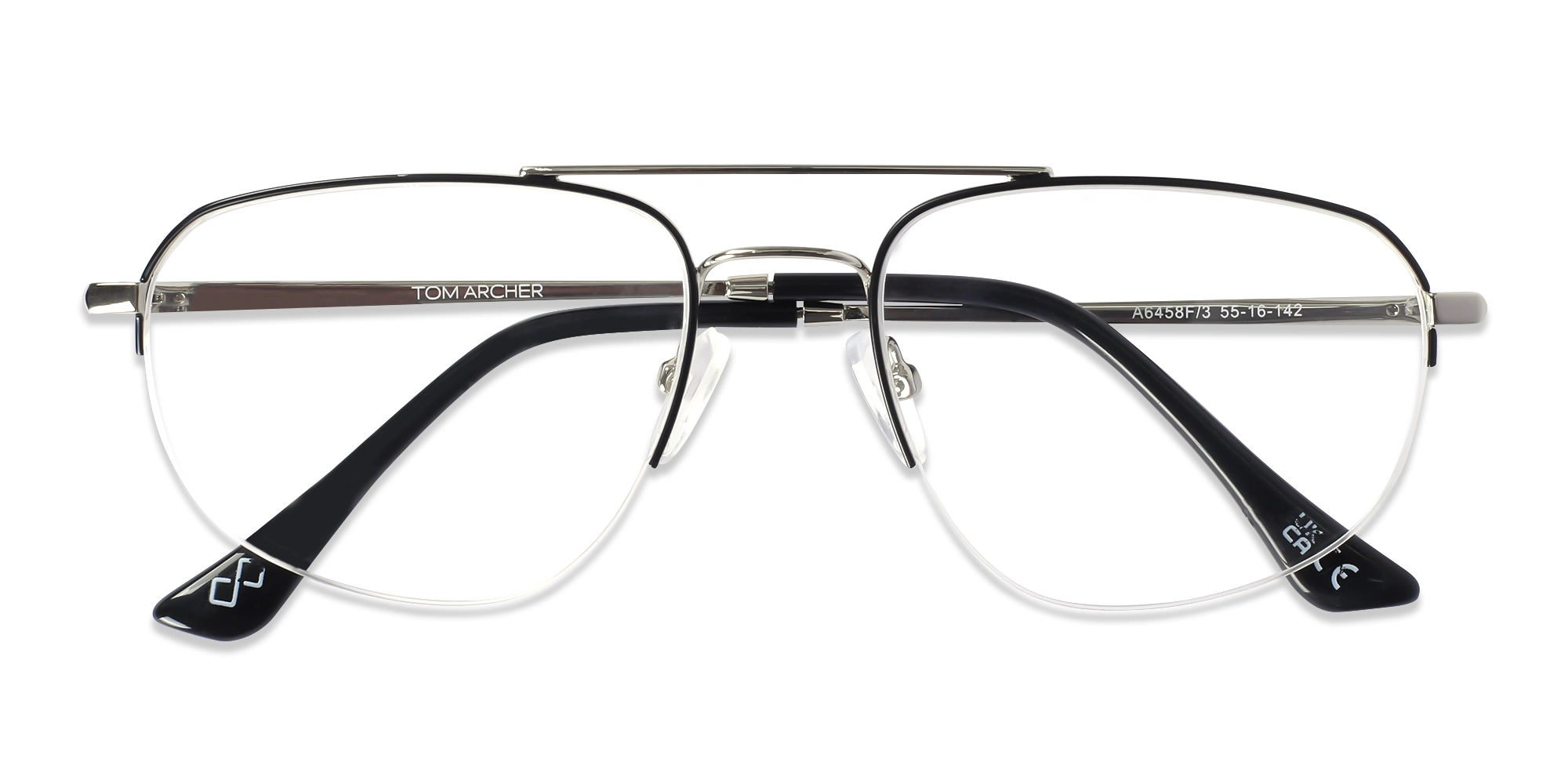 Black Silver Eyeglasses 6