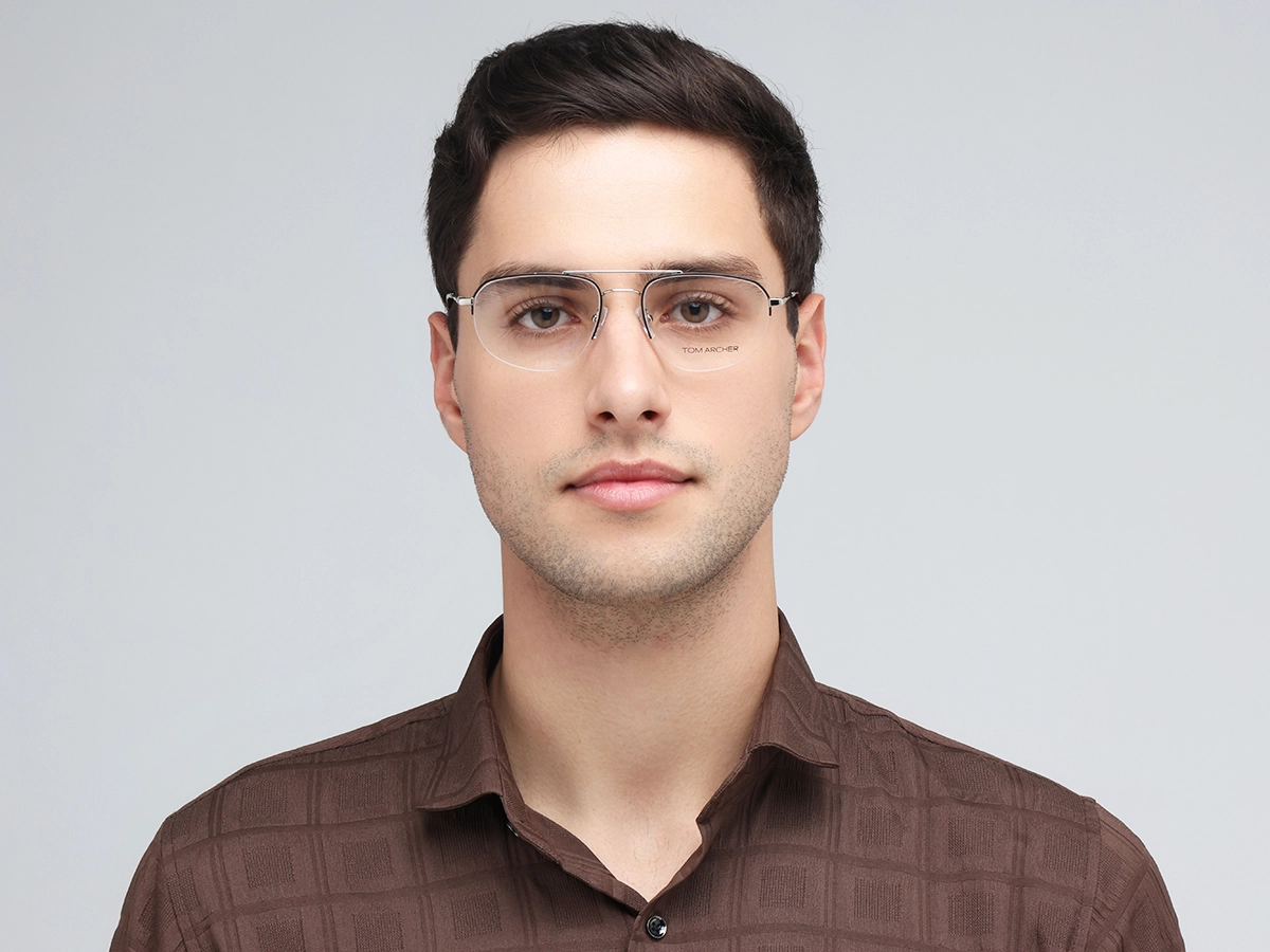 Black Silver Eyeglasses 41