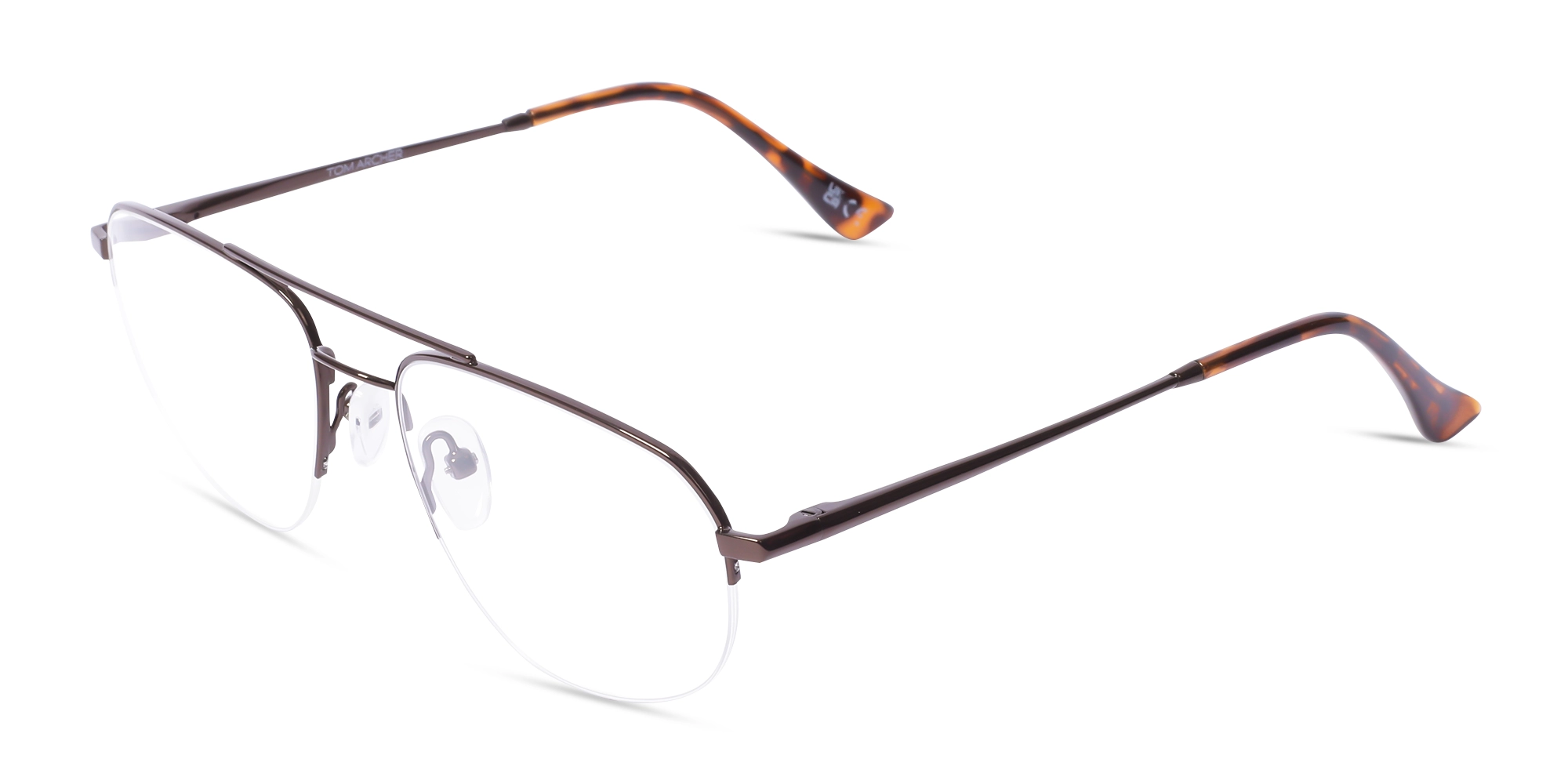 Copper Brown Metal Eyeglasses 3