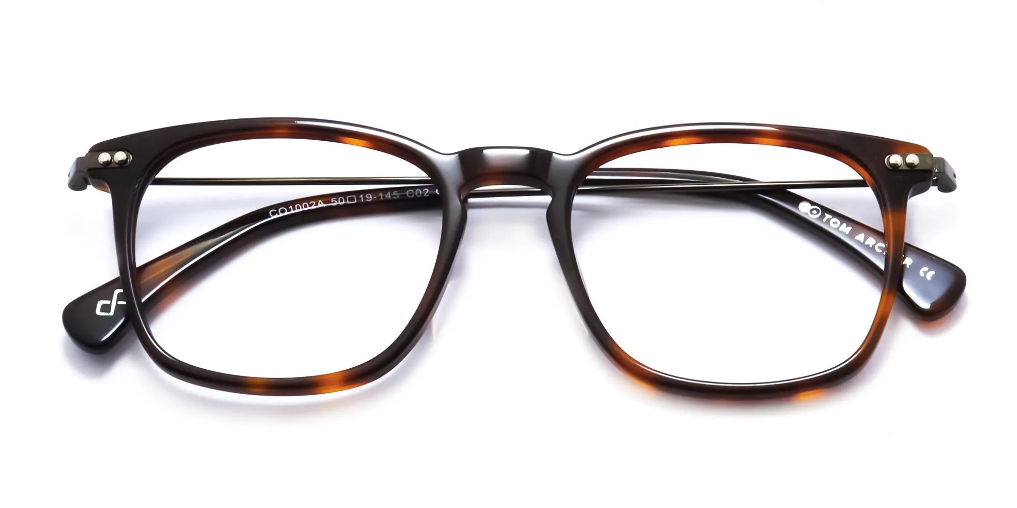 square tortoise shell eyeglasses-2