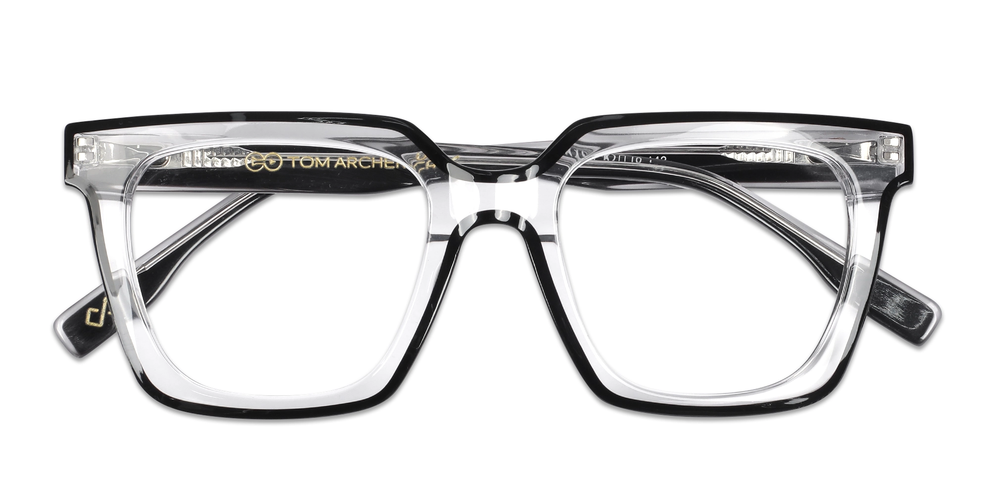 Clear Black Unisex Glasses 6