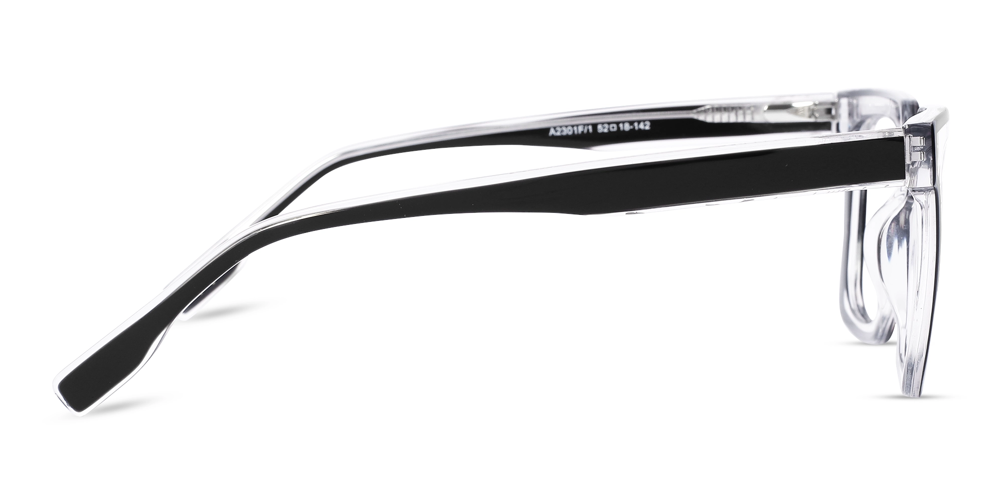 Clear Black Unisex Glasses 4