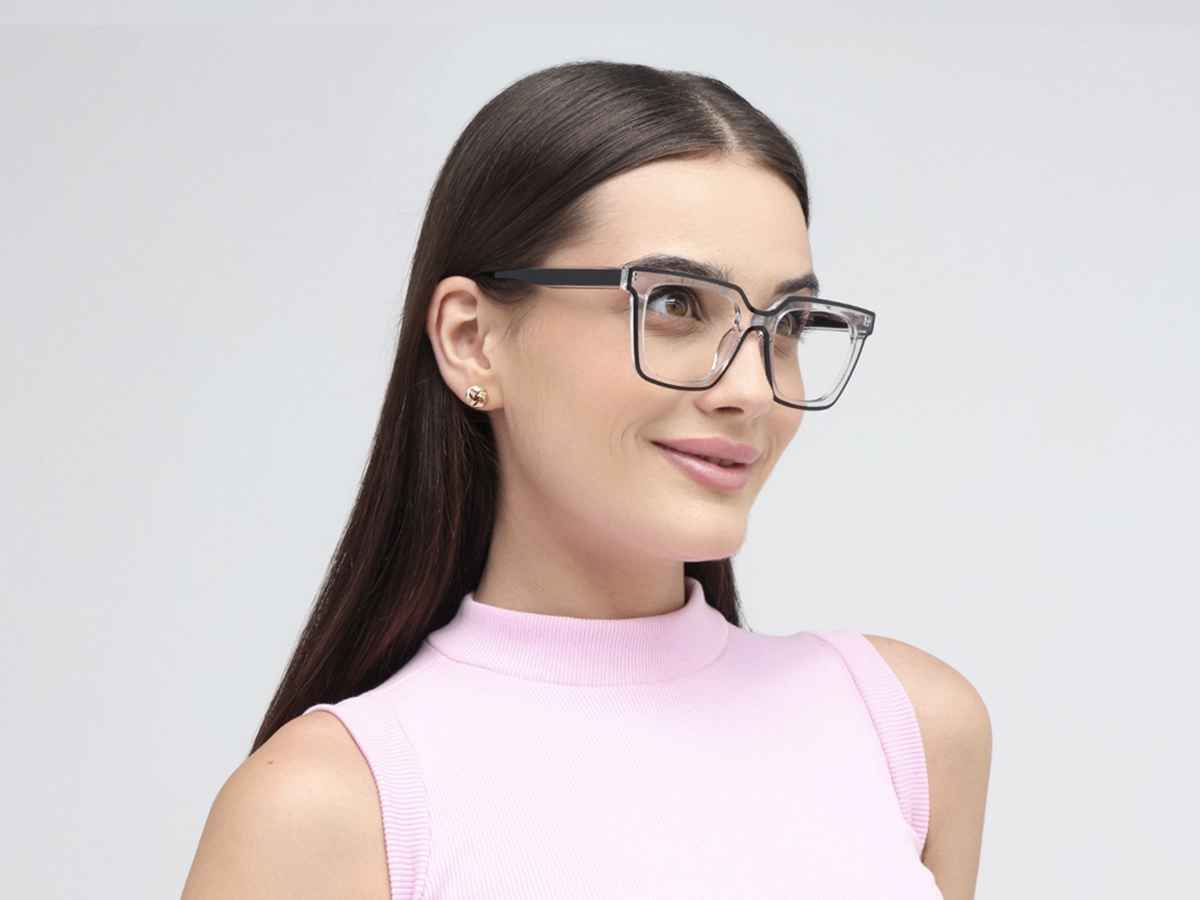 Clear Black Unisex Glasses 53