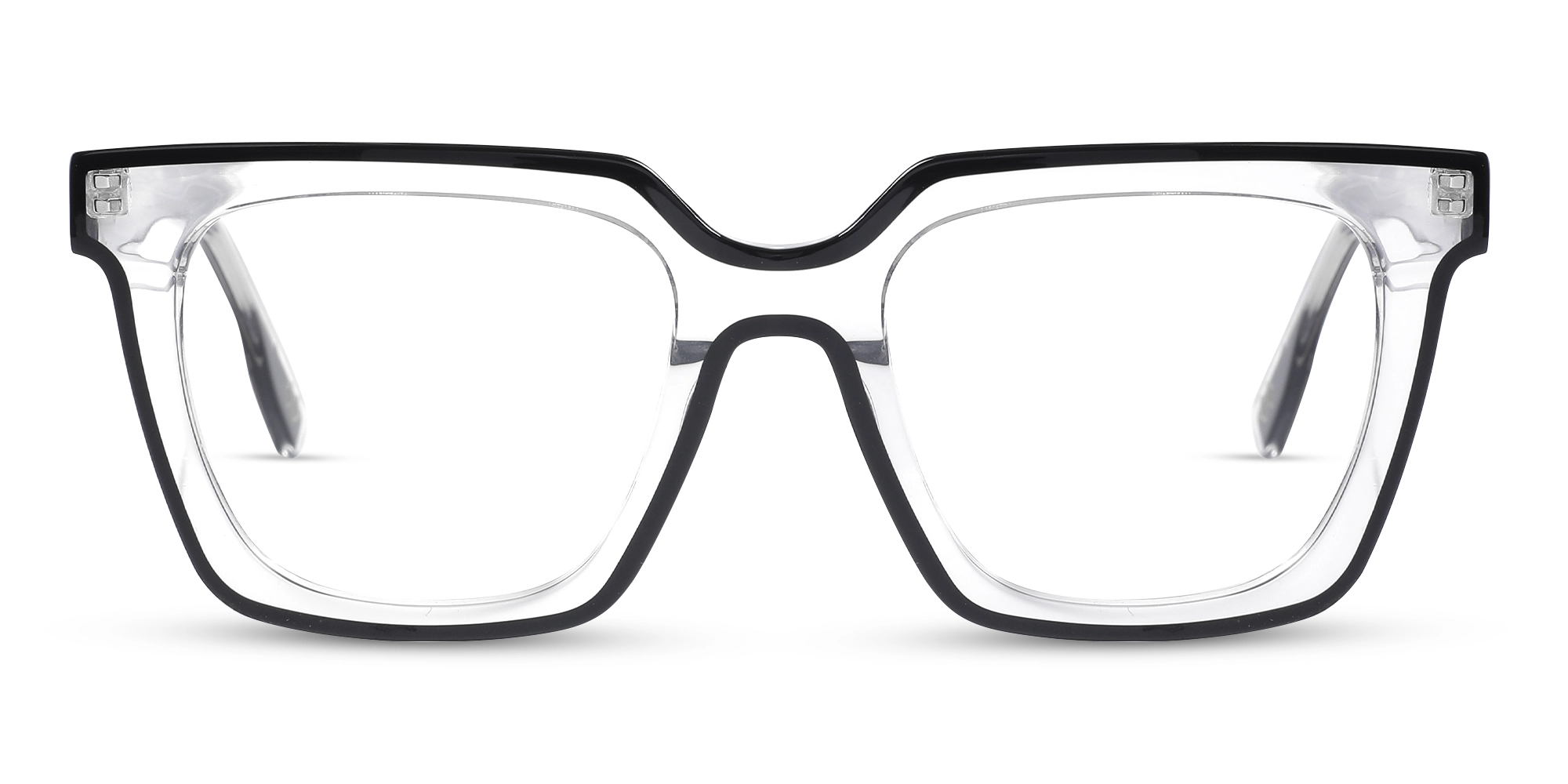 Clear Black Unisex Glasses 1