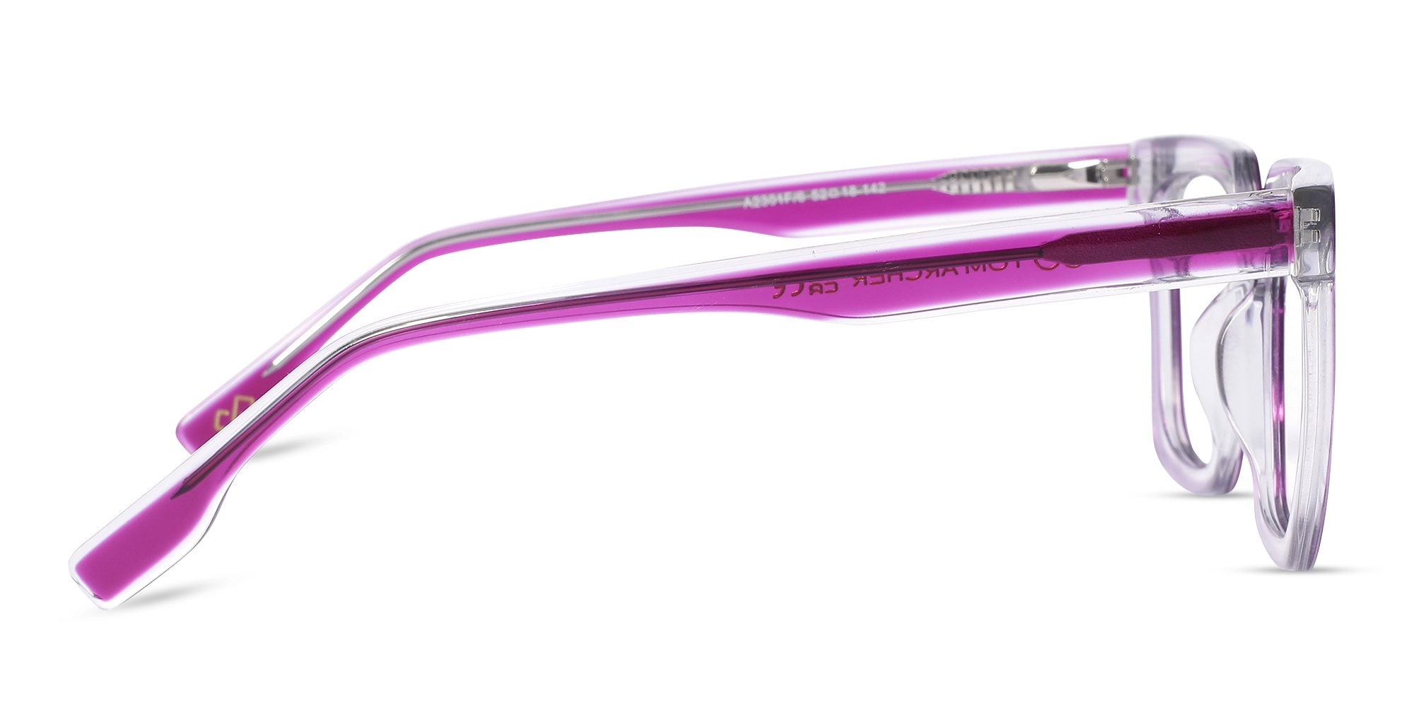 Pink Square Unisex Glasses 4