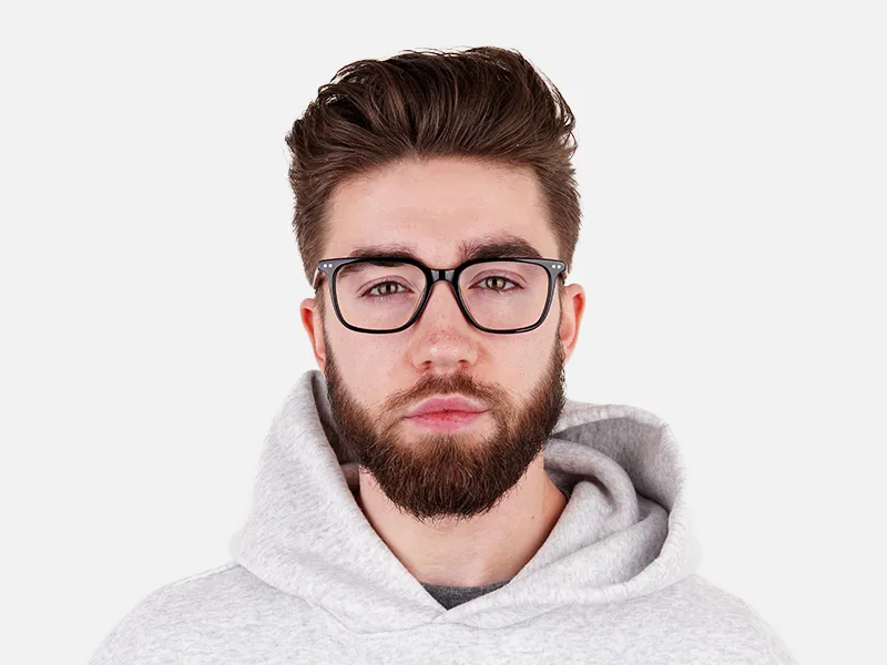 black rectangular full rim glasses frames-2