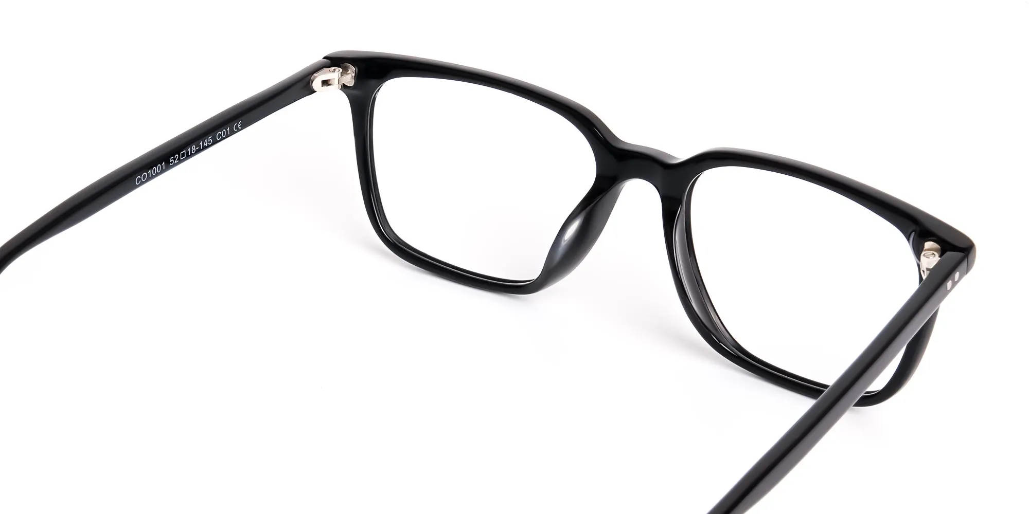 black rectangular full rim glasses frames-2